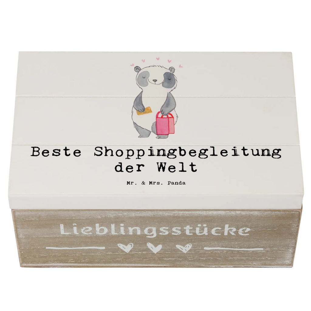 Holzkiste Panda Beste Shoppingbegleitung der Welt Holzkiste, Kiste, Schatzkiste, Truhe, Schatulle, XXL, Erinnerungsbox, Erinnerungskiste, Dekokiste, Aufbewahrungsbox, Geschenkbox, Geschenkdose, für, Dankeschön, Geschenk, Schenken, Geburtstag, Geburtstagsgeschenk, Geschenkidee, Danke, Bedanken, Mitbringsel, Freude machen, Geschenktipp, Shoppingbegleitung, Shoppingpartner, Begleitung, Shoppen, Partner, Freundin, Freund, bff, Shopping, Einkaufen, Shopping-Queen, Queen, Bester