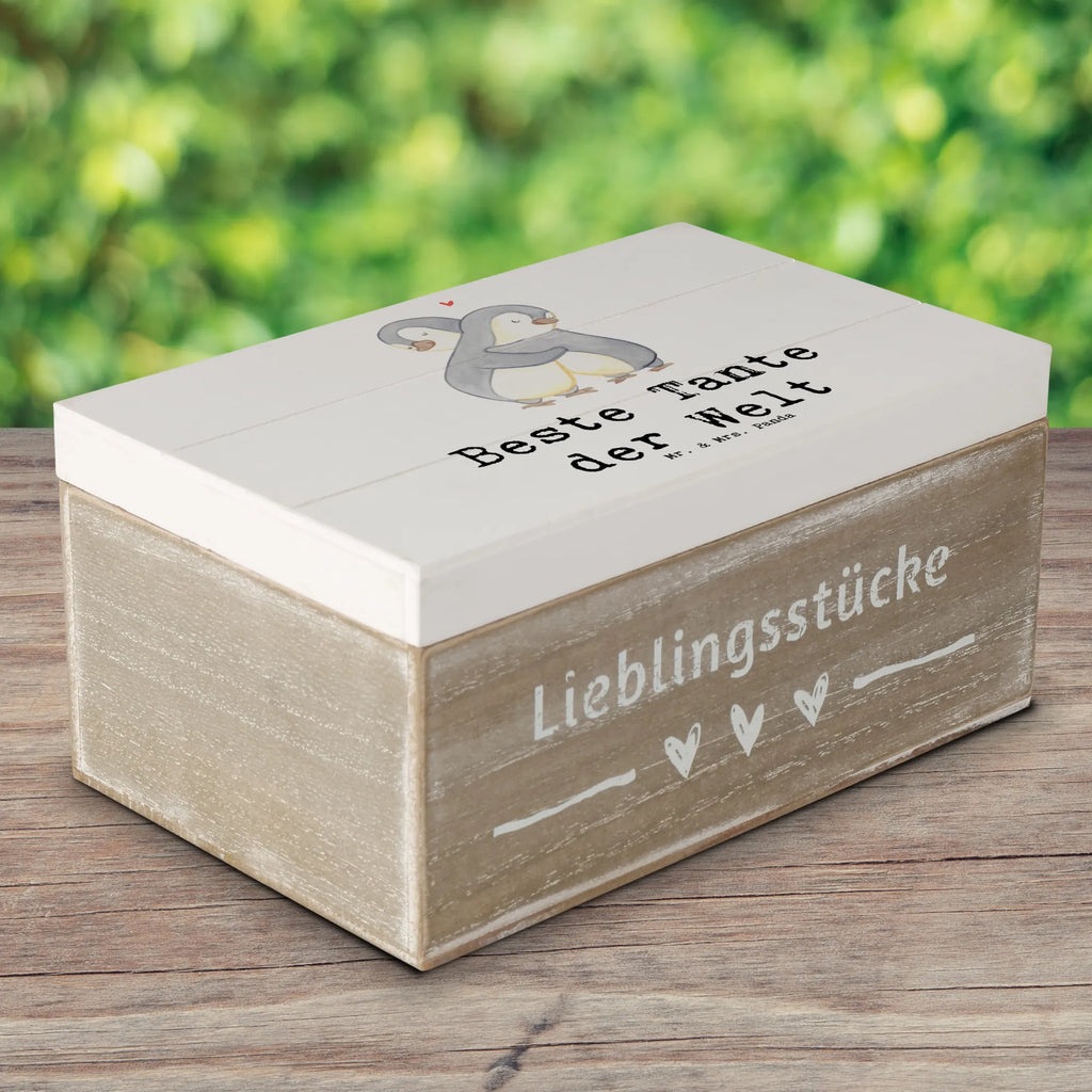 Holzkiste Pinguin Beste Tante der Welt Holzkiste, Kiste, Schatzkiste, Truhe, Schatulle, XXL, Erinnerungsbox, Erinnerungskiste, Dekokiste, Aufbewahrungsbox, Geschenkbox, Geschenkdose, für, Dankeschön, Geschenk, Schenken, Geburtstag, Geburtstagsgeschenk, Geschenkidee, Danke, Bedanken, Mitbringsel, Freude machen, Geschenktipp, Tante, Patentante, Paten Tante, Lieblingstante, Taufpartner, Taufe, Familie, Kleinigkeit, Nichte, Neffe