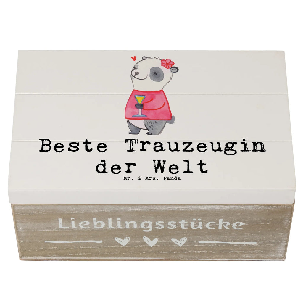 Holzkiste Panda Beste Trauzeugin der Welt Holzkiste, Kiste, Schatzkiste, Truhe, Schatulle, XXL, Erinnerungsbox, Erinnerungskiste, Dekokiste, Aufbewahrungsbox, Geschenkbox, Geschenkdose, für, Dankeschön, Geschenk, Schenken, Geburtstag, Geburtstagsgeschenk, Geschenkidee, Danke, Bedanken, Mitbringsel, Freude machen, Geschenktipp, Trauzeugin, Trauhzeugin, Freundin, Hochzeit, Heirat, JGA, Trauung, Kirche, Standesamt, Braut