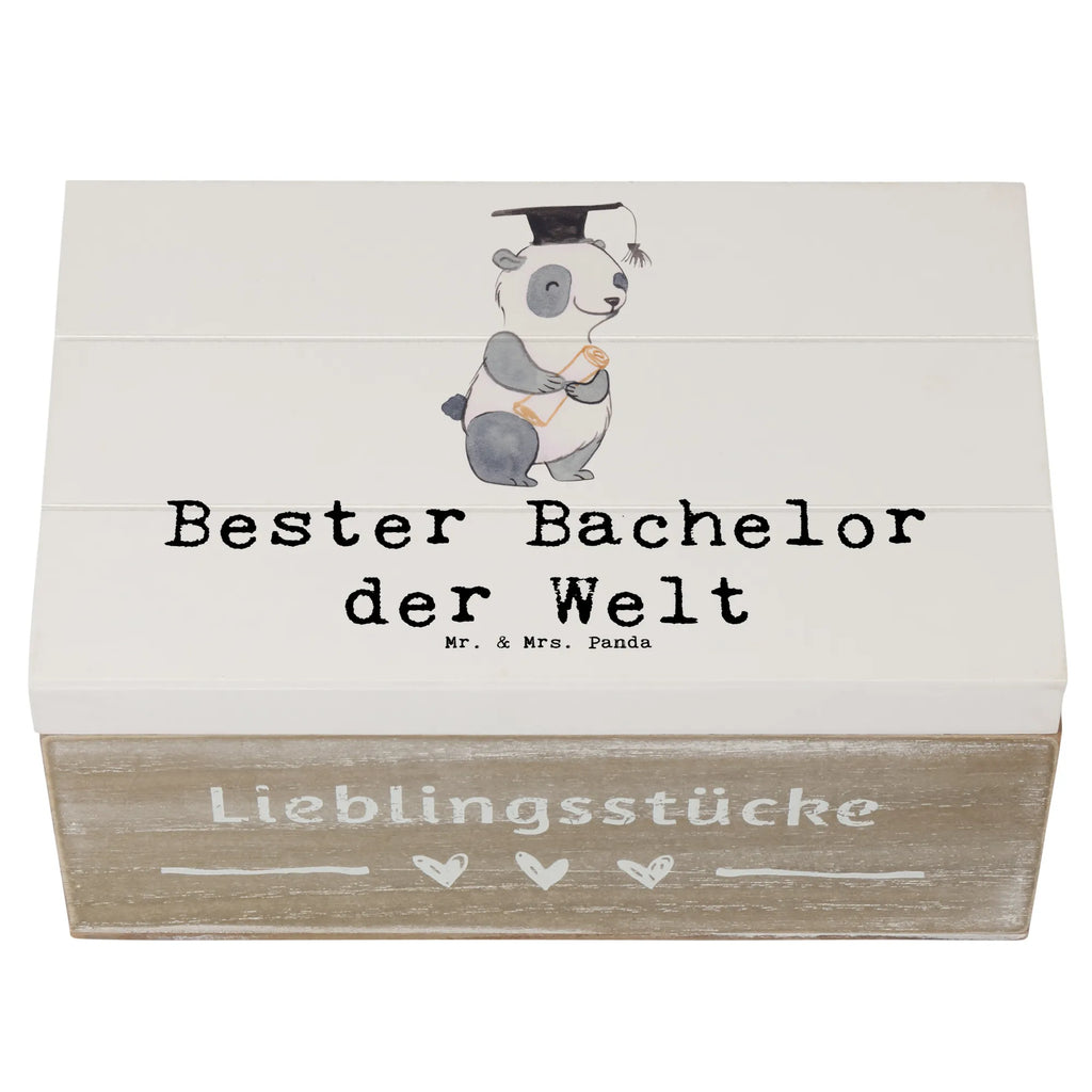 Holzkiste Panda Bester Bachelor der Welt Holzkiste, Kiste, Schatzkiste, Truhe, Schatulle, XXL, Erinnerungsbox, Erinnerungskiste, Dekokiste, Aufbewahrungsbox, Geschenkbox, Geschenkdose, für, Dankeschön, Geschenk, Schenken, Geburtstag, Geburtstagsgeschenk, Geschenkidee, Danke, Bedanken, Mitbringsel, Freude machen, Geschenktipp, Bachelor, Student, Studium, Sohn, Spaß, Musterschüler, lustig, Studienabschluss, witzig, Universität, Abschluss, Alumni, Uni, Studenten, Hochschule