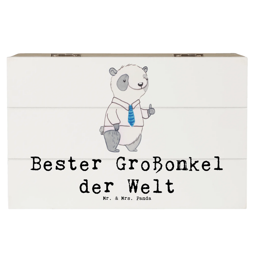 Holzkiste Panda Bester Großonkel der Welt Holzkiste, Kiste, Schatzkiste, Truhe, Schatulle, XXL, Erinnerungsbox, Erinnerungskiste, Dekokiste, Aufbewahrungsbox, Geschenkbox, Geschenkdose, für, Dankeschön, Geschenk, Schenken, Geburtstag, Geburtstagsgeschenk, Geschenkidee, Danke, Bedanken, Mitbringsel, Freude machen, Geschenktipp, Großonkel, Onkel