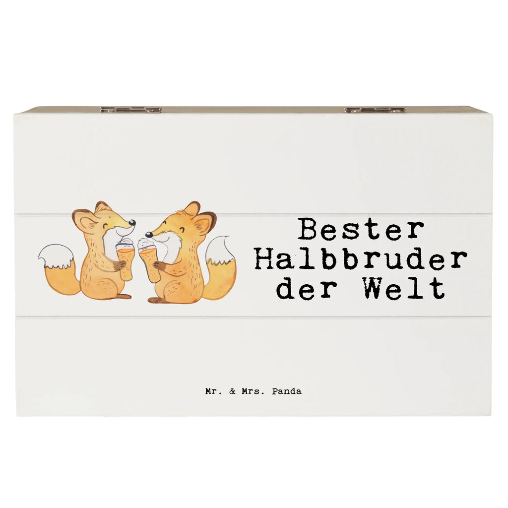 Holzkiste Fuchs Bester Halbbruder der Welt Holzkiste, Kiste, Schatzkiste, Truhe, Schatulle, XXL, Erinnerungsbox, Erinnerungskiste, Dekokiste, Aufbewahrungsbox, Geschenkbox, Geschenkdose, für, Dankeschön, Geschenk, Schenken, Geburtstag, Geburtstagsgeschenk, Geschenkidee, Danke, Bedanken, Mitbringsel, Freude machen, Geschenktipp, Halbbruder, Stiefbruder, Stief, Stiefgeschwister, Bruder, Brudi, Geschwister, Bruderherz, Schwester, Familie, Kleinigkeit, Brother, Bester, Sohn