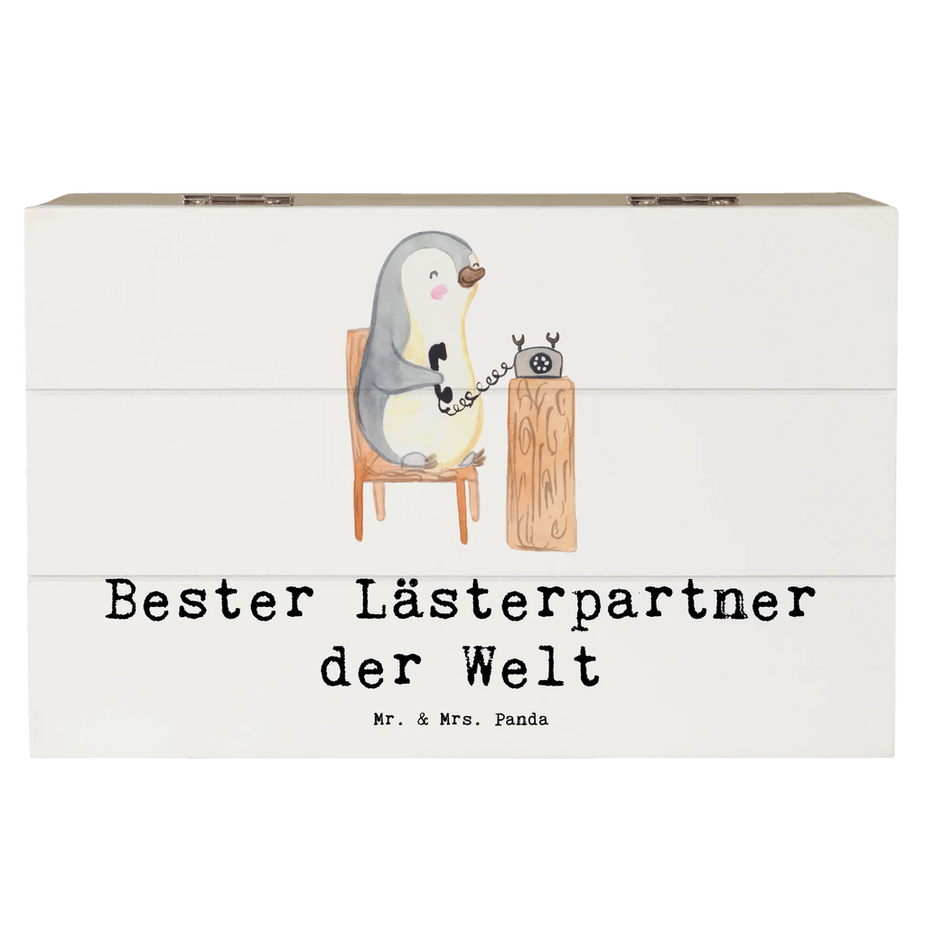 Holzkiste Pinguin Bester Lästerpartner der Welt Holzkiste, Kiste, Schatzkiste, Truhe, Schatulle, XXL, Erinnerungsbox, Erinnerungskiste, Dekokiste, Aufbewahrungsbox, Geschenkbox, Geschenkdose, für, Dankeschön, Geschenk, Schenken, Geburtstag, Geburtstagsgeschenk, Geschenkidee, Danke, Bedanken, Mitbringsel, Freude machen, Geschenktipp, Lästerpartner, Lesterpartner, lestern, Lästerschwester, Lästern, beste Freundin, Freundin, Spaß, bff