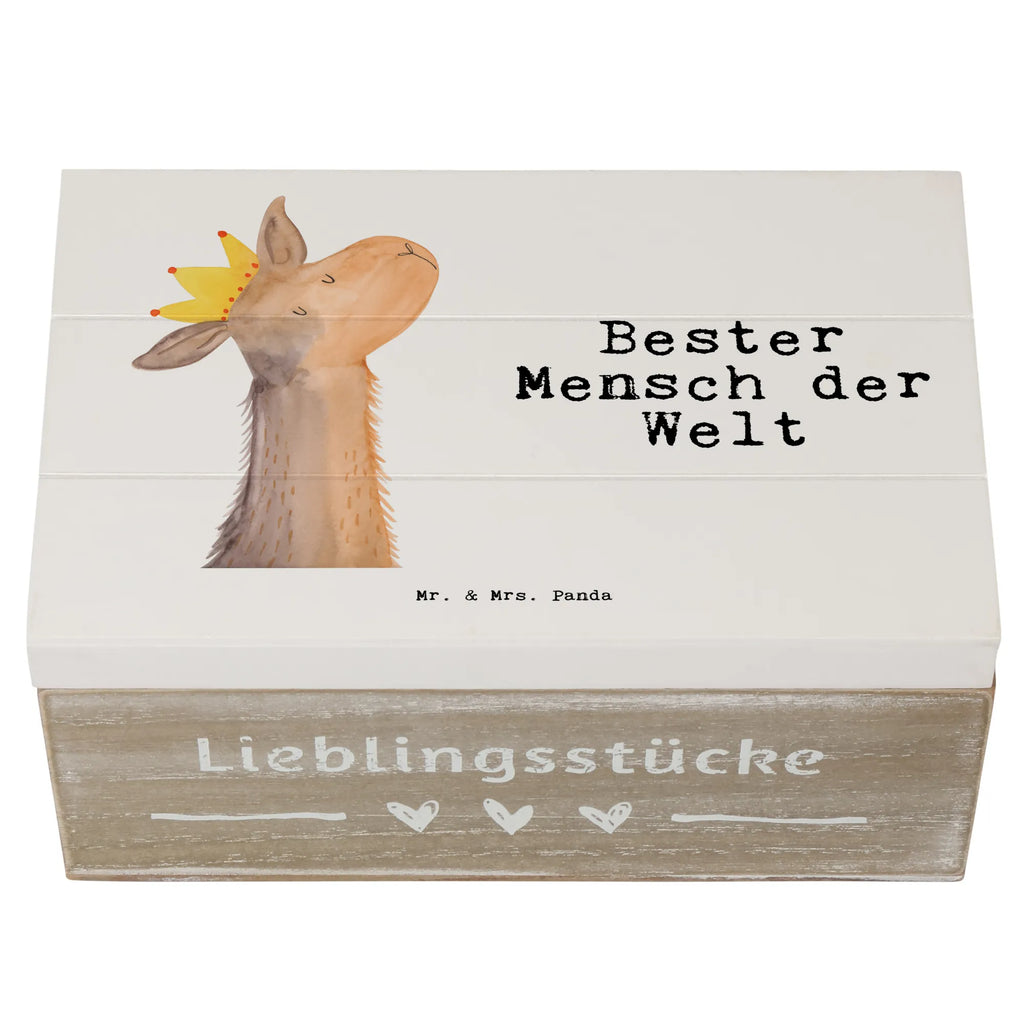 Holzkiste Lama Bester Mensch der Welt Holzkiste, Kiste, Schatzkiste, Truhe, Schatulle, XXL, Erinnerungsbox, Erinnerungskiste, Dekokiste, Aufbewahrungsbox, Geschenkbox, Geschenkdose, für, Dankeschön, Geschenk, Schenken, Geburtstag, Geburtstagsgeschenk, Geschenkidee, Danke, Bedanken, Mitbringsel, Freude machen, Geschenktipp, Lieblingsmensch, Liebling, Lieblings Mensch, tollster Mensch, Vorbild, Partner, Ehemann, Ehefrau, Liebe, Valentinstag