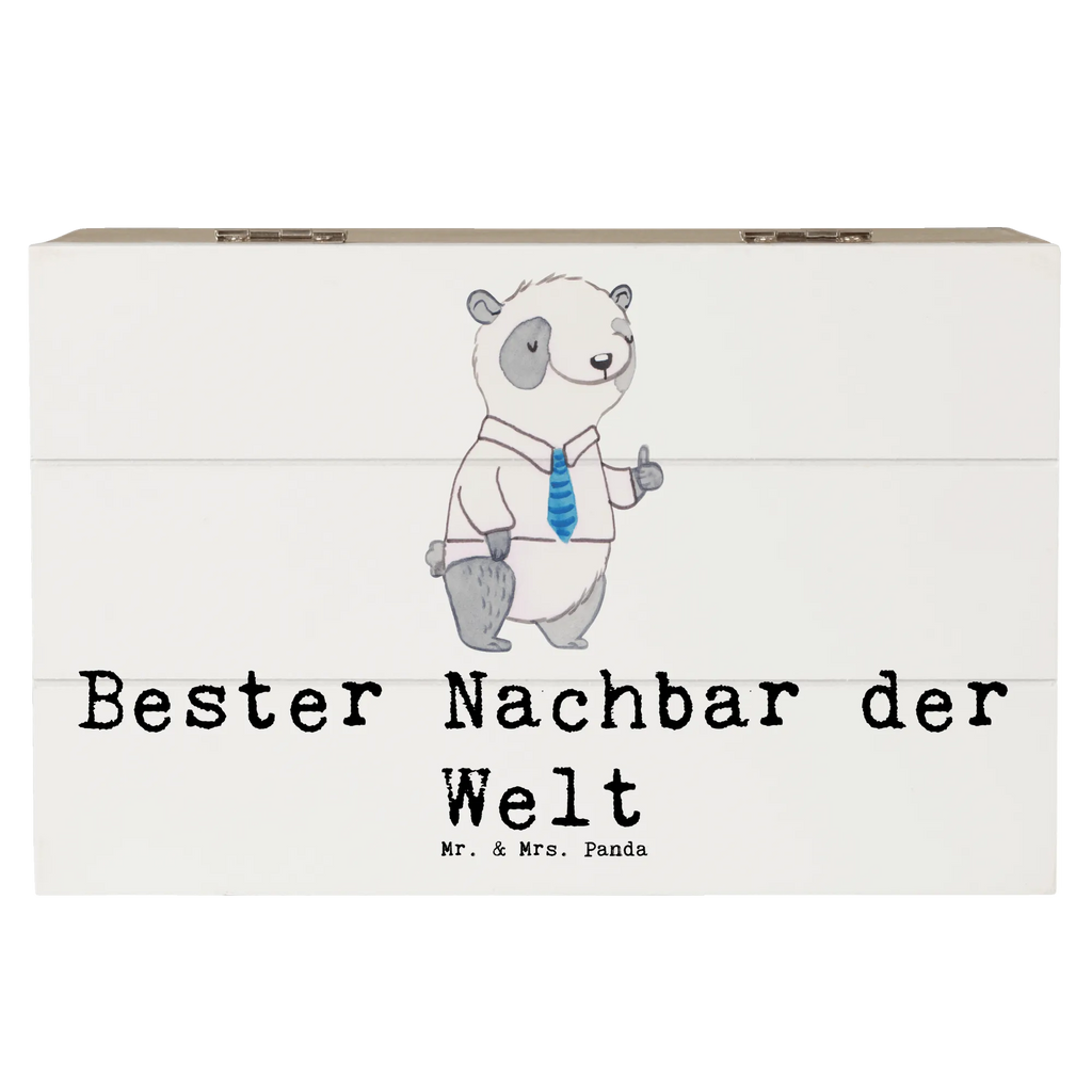 Holzkiste Panda Bester Nachbar der Welt Holzkiste, Kiste, Schatzkiste, Truhe, Schatulle, XXL, Erinnerungsbox, Erinnerungskiste, Dekokiste, Aufbewahrungsbox, Geschenkbox, Geschenkdose, für, Dankeschön, Geschenk, Schenken, Geburtstag, Geburtstagsgeschenk, Geschenkidee, Danke, Bedanken, Mitbringsel, Freude machen, Geschenktipp, Nachbar, Nachbarn, Nachbarschaft, Freund, Angrenzer, Anwohner, Bewohner, Freundschaft