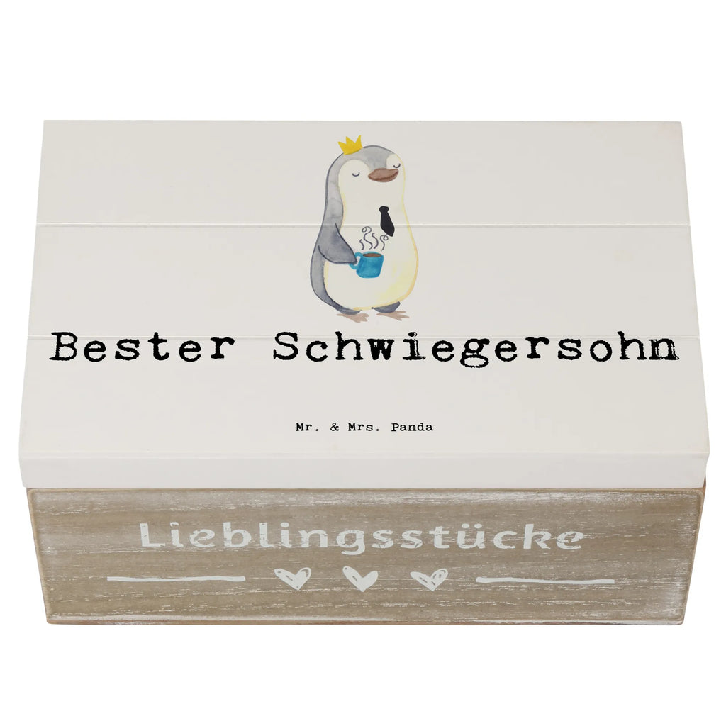 Holzkiste Pinguin Bester Schwiegersohn Holzkiste, Kiste, Schatzkiste, Truhe, Schatulle, XXL, Erinnerungsbox, Erinnerungskiste, Dekokiste, Aufbewahrungsbox, Geschenkbox, Geschenkdose, für, Dankeschön, Geschenk, Schenken, Geburtstag, Geburtstagsgeschenk, Geschenkidee, Danke, Bedanken, Mitbringsel, Freude machen, Geschenktipp, Schwiegersohn, Tochter, Ehefrau des Sohns, Frau, angeheiratet, Hochzeit, Heirat