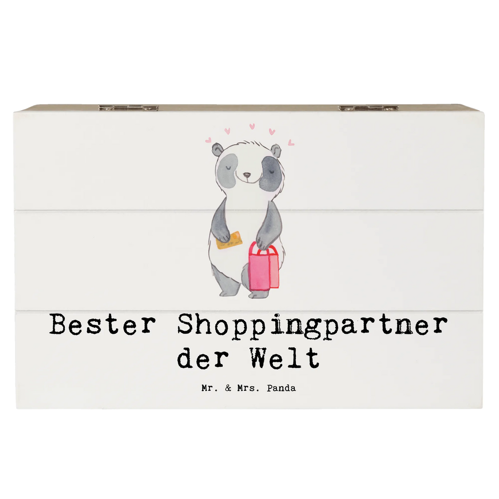 Holzkiste Panda Bester Shoppingpartner der Welt Holzkiste, Kiste, Schatzkiste, Truhe, Schatulle, XXL, Erinnerungsbox, Erinnerungskiste, Dekokiste, Aufbewahrungsbox, Geschenkbox, Geschenkdose, für, Dankeschön, Geschenk, Schenken, Geburtstag, Geburtstagsgeschenk, Geschenkidee, Danke, Bedanken, Mitbringsel, Freude machen, Geschenktipp, Shoppingpartner, Shoppen, Begleitung, Partner, Freundin, Freund, bff, Shopping, Einkaufen, Shopping-Queen, Queen, Bester