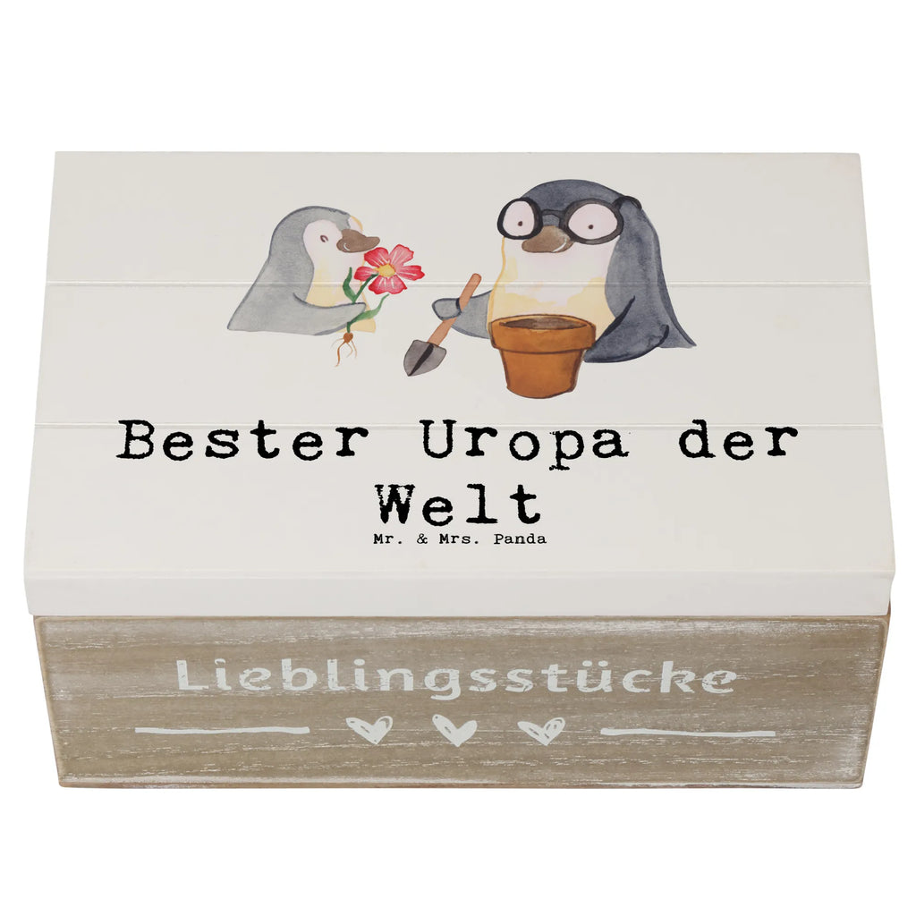 Holzkiste Pinguin Bester Uropa der Welt Holzkiste, Kiste, Schatzkiste, Truhe, Schatulle, XXL, Erinnerungsbox, Erinnerungskiste, Dekokiste, Aufbewahrungsbox, Geschenkbox, Geschenkdose, für, Dankeschön, Geschenk, Schenken, Geburtstag, Geburtstagsgeschenk, Geschenkidee, Danke, Bedanken, Mitbringsel, Freude machen, Geschenktipp, Uropa, Uhropa, Ur Opa, Urgroßeltern, Grossvater, Großvater, Opa, Opi. Großpapa, Großeltern, Enkel, Enkelin, Enkelkind, Kleinigkeit, Oppa, Oppi, Bester, Uropa Mitbringsel