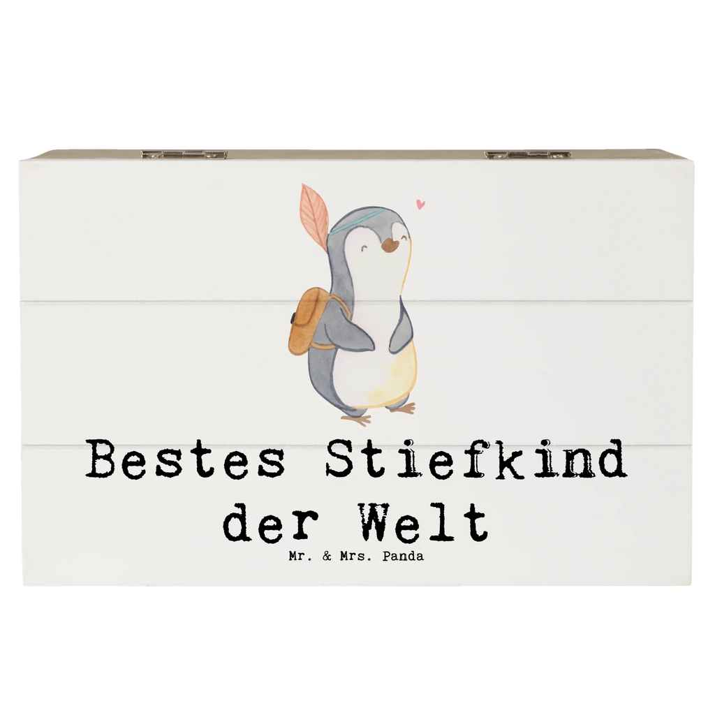 Holzkiste Pinguin Bestes Stiefkind der Welt Holzkiste, Kiste, Schatzkiste, Truhe, Schatulle, XXL, Erinnerungsbox, Erinnerungskiste, Dekokiste, Aufbewahrungsbox, Geschenkbox, Geschenkdose, für, Dankeschön, Geschenk, Schenken, Geburtstag, Geburtstagsgeschenk, Geschenkidee, Danke, Bedanken, Mitbringsel, Freude machen, Geschenktipp, Stiefkind, angeheiratet, Kinder, Kind, Kid, Kids, Kiddy, Bestes, Tochter, Sohn, Nachwuchs, Geburt, Liebling, Taufe