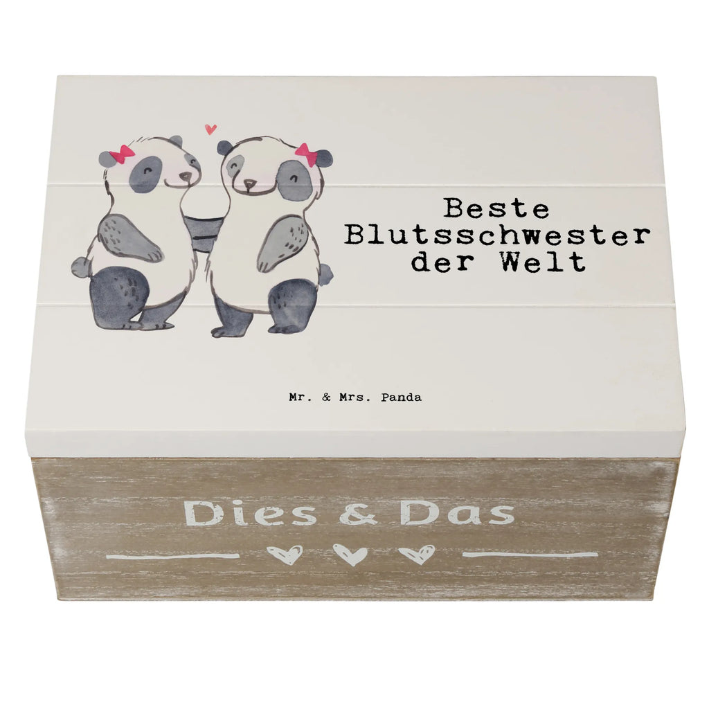 Holzkiste Panda Beste Blutsschwester der Welt Holzkiste, Kiste, Schatzkiste, Truhe, Schatulle, XXL, Erinnerungsbox, Erinnerungskiste, Dekokiste, Aufbewahrungsbox, Geschenkbox, Geschenkdose, für, Dankeschön, Geschenk, Schenken, Geburtstag, Geburtstagsgeschenk, Geschenkidee, Danke, Bedanken, Mitbringsel, Freude machen, Geschenktipp, Blutsschwester, Blutsgeschwister, Freundin, Bae, Schwestern, Schwester, Geschwister, Schwesterherz, Sister, Familie, Kleinigkeit, Beste, Tochter, Liebe