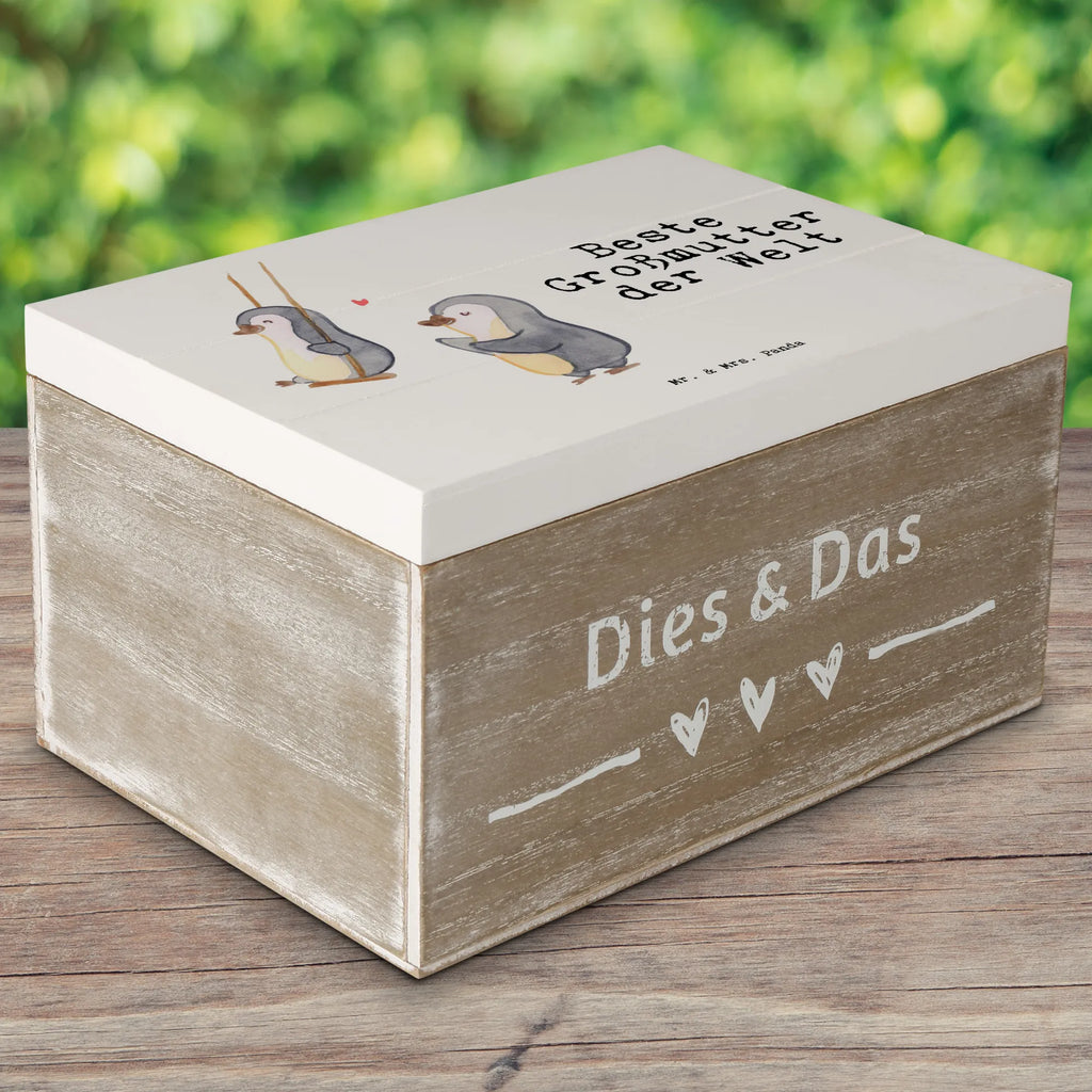 Holzkiste Pinguin Beste Großmutter der Welt Holzkiste, Kiste, Schatzkiste, Truhe, Schatulle, XXL, Erinnerungsbox, Erinnerungskiste, Dekokiste, Aufbewahrungsbox, Geschenkbox, Geschenkdose, für, Dankeschön, Geschenk, Schenken, Geburtstag, Geburtstagsgeschenk, Geschenkidee, Danke, Bedanken, Mitbringsel, Freude machen, Geschenktipp, Großmutter, Omi, Oma, Oma geworden, Grosseltern