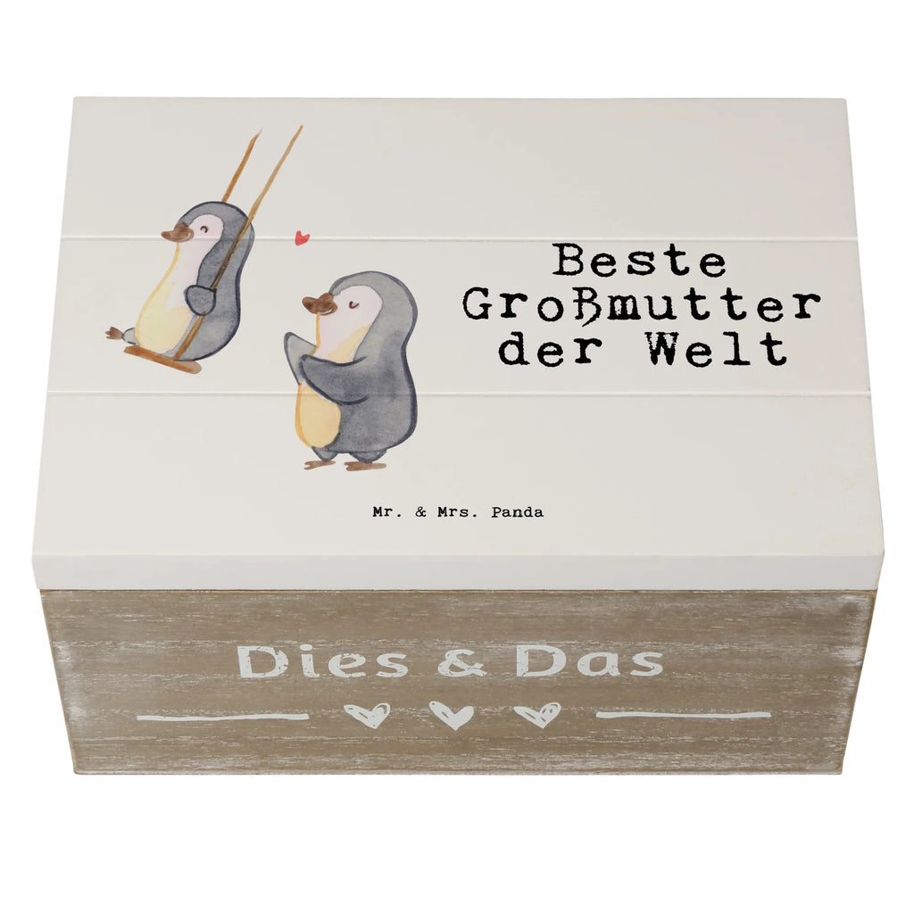 Holzkiste Pinguin Beste Großmutter der Welt Holzkiste, Kiste, Schatzkiste, Truhe, Schatulle, XXL, Erinnerungsbox, Erinnerungskiste, Dekokiste, Aufbewahrungsbox, Geschenkbox, Geschenkdose, für, Dankeschön, Geschenk, Schenken, Geburtstag, Geburtstagsgeschenk, Geschenkidee, Danke, Bedanken, Mitbringsel, Freude machen, Geschenktipp, Großmutter, Omi, Oma, Oma geworden, Grosseltern