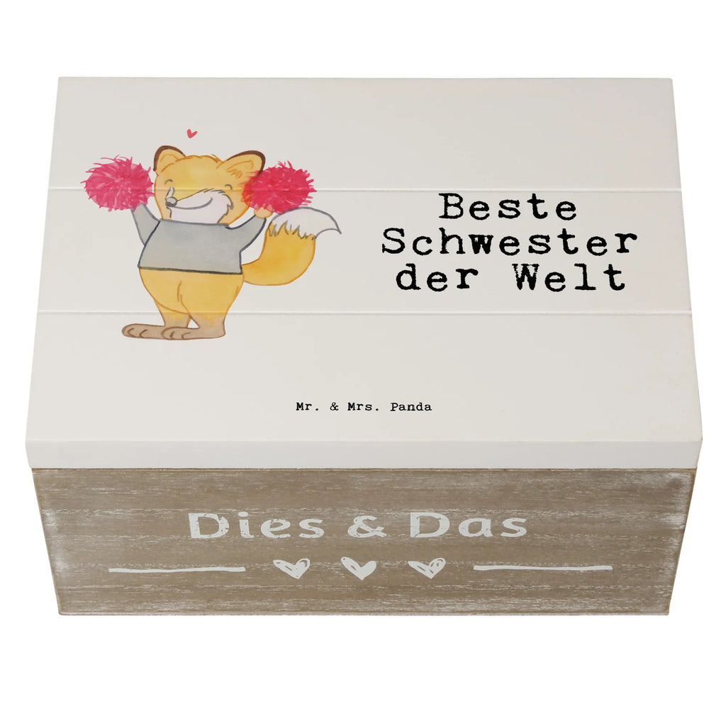 Holzkiste Fuchs Beste Schwester der Welt Holzkiste, Kiste, Schatzkiste, Truhe, Schatulle, XXL, Erinnerungsbox, Erinnerungskiste, Dekokiste, Aufbewahrungsbox, Geschenkbox, Geschenkdose, für, Dankeschön, Geschenk, Schenken, Geburtstag, Geburtstagsgeschenk, Geschenkidee, Danke, Bedanken, Mitbringsel, Freude machen, Geschenktipp, Schwester, Geschwister, Schwesterherz, Sister, Familie, Kleinigkeit, Beste, Tochter