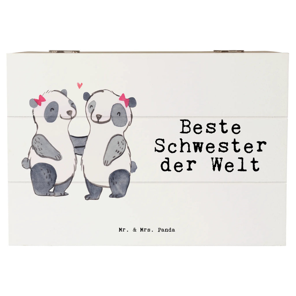 Holzkiste Panda Beste Schwester der Welt Holzkiste, Kiste, Schatzkiste, Truhe, Schatulle, XXL, Erinnerungsbox, Erinnerungskiste, Dekokiste, Aufbewahrungsbox, Geschenkbox, Geschenkdose, für, Dankeschön, Geschenk, Schenken, Geburtstag, Geburtstagsgeschenk, Geschenkidee, Danke, Bedanken, Mitbringsel, Freude machen, Geschenktipp, Schwestern, Schwester, Geschwister, Schwesterherz, Sister, Familie, Kleinigkeit, Beste, Tochter, Liebe, Kinder