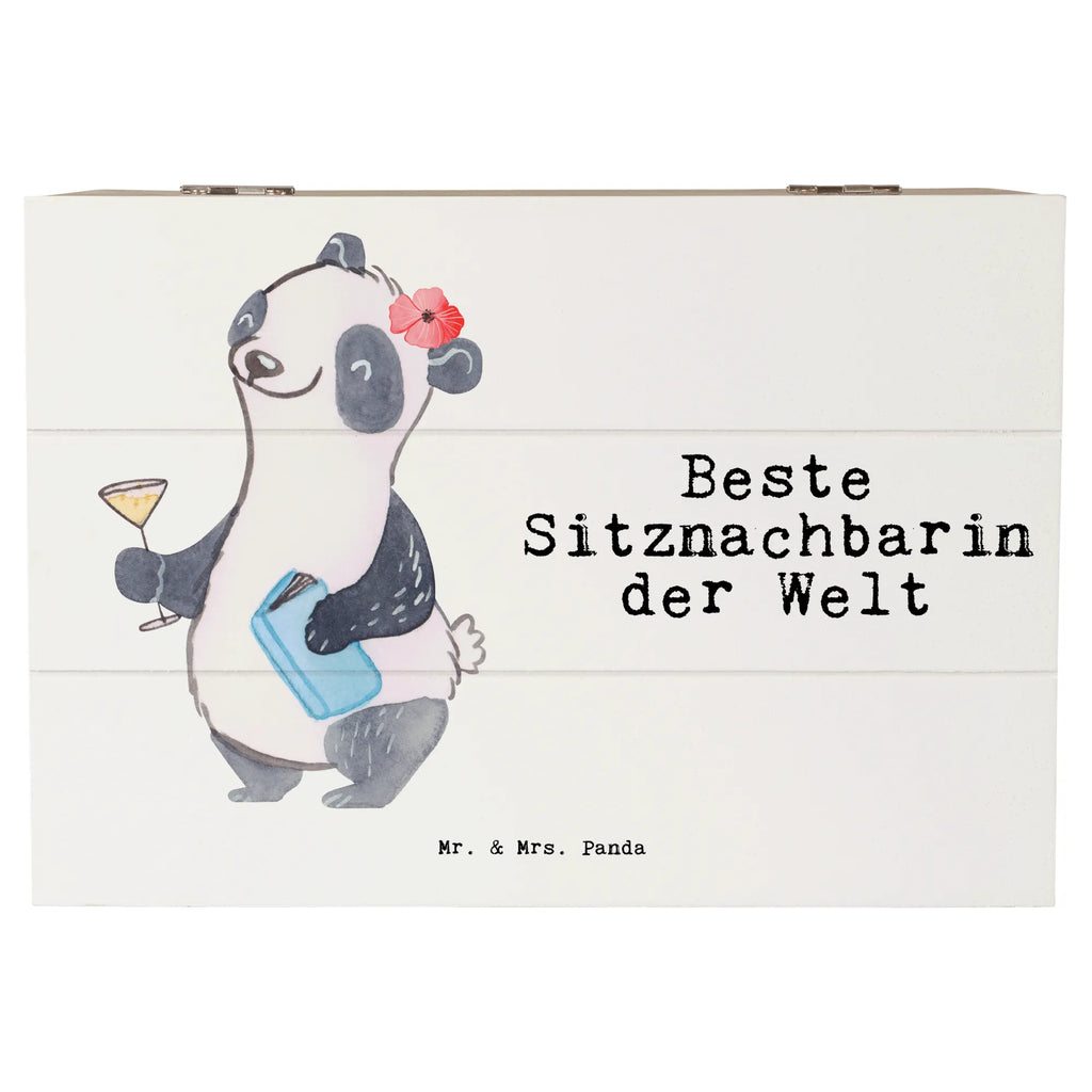 Holzkiste Panda Beste Sitznachbarin der Welt Holzkiste, Kiste, Schatzkiste, Truhe, Schatulle, XXL, Erinnerungsbox, Erinnerungskiste, Dekokiste, Aufbewahrungsbox, Geschenkbox, Geschenkdose, für, Dankeschön, Geschenk, Schenken, Geburtstag, Geburtstagsgeschenk, Geschenkidee, Danke, Bedanken, Mitbringsel, Freude machen, Geschenktipp, Sitznachbarin, Stuhlnachbar, Mitschülerin, Nachbarin, Uni, Universität, Seminar, Kommilitone, Tischnachbar, Schule, Mitstudentin, Hochschule, Beste Sitznachbarin der Welt, Weltbeste Sitznachbarin