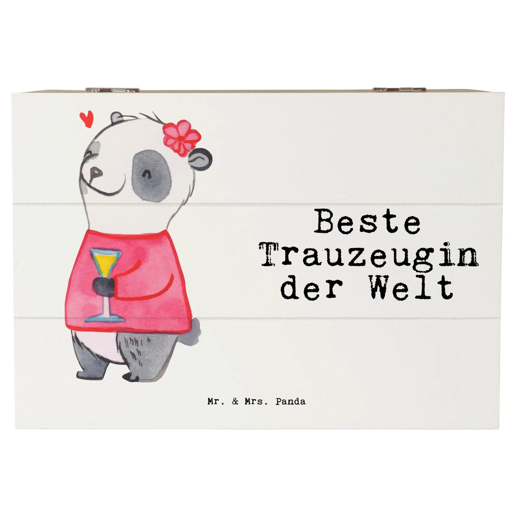 Holzkiste Panda Beste Trauzeugin der Welt Holzkiste, Kiste, Schatzkiste, Truhe, Schatulle, XXL, Erinnerungsbox, Erinnerungskiste, Dekokiste, Aufbewahrungsbox, Geschenkbox, Geschenkdose, für, Dankeschön, Geschenk, Schenken, Geburtstag, Geburtstagsgeschenk, Geschenkidee, Danke, Bedanken, Mitbringsel, Freude machen, Geschenktipp, Trauzeugin, Trauhzeugin, Freundin, Hochzeit, Heirat, JGA, Trauung, Kirche, Standesamt, Braut