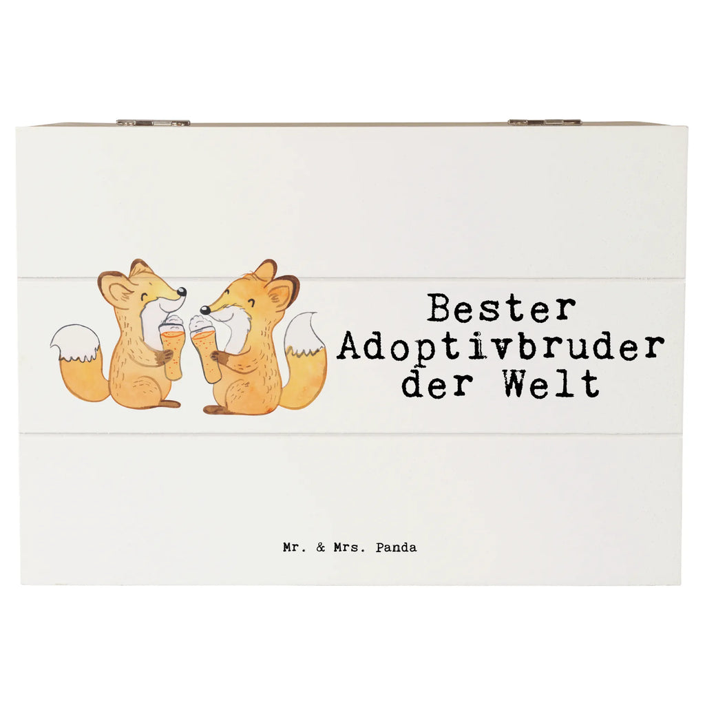 Holzkiste Fuchs Bester Adoptivbruder der Welt Holzkiste, Kiste, Schatzkiste, Truhe, Schatulle, XXL, Erinnerungsbox, Erinnerungskiste, Dekokiste, Aufbewahrungsbox, Geschenkbox, Geschenkdose, für, Dankeschön, Geschenk, Schenken, Geburtstag, Geburtstagsgeschenk, Geschenkidee, Danke, Bedanken, Mitbringsel, Freude machen, Geschenktipp, Adoptivbruder, adoptiert, Bruder, Brudi, Geschwister, Bruderherz, Schwester, Familie, Kleinigkeit, Brother, Bester, Sohn