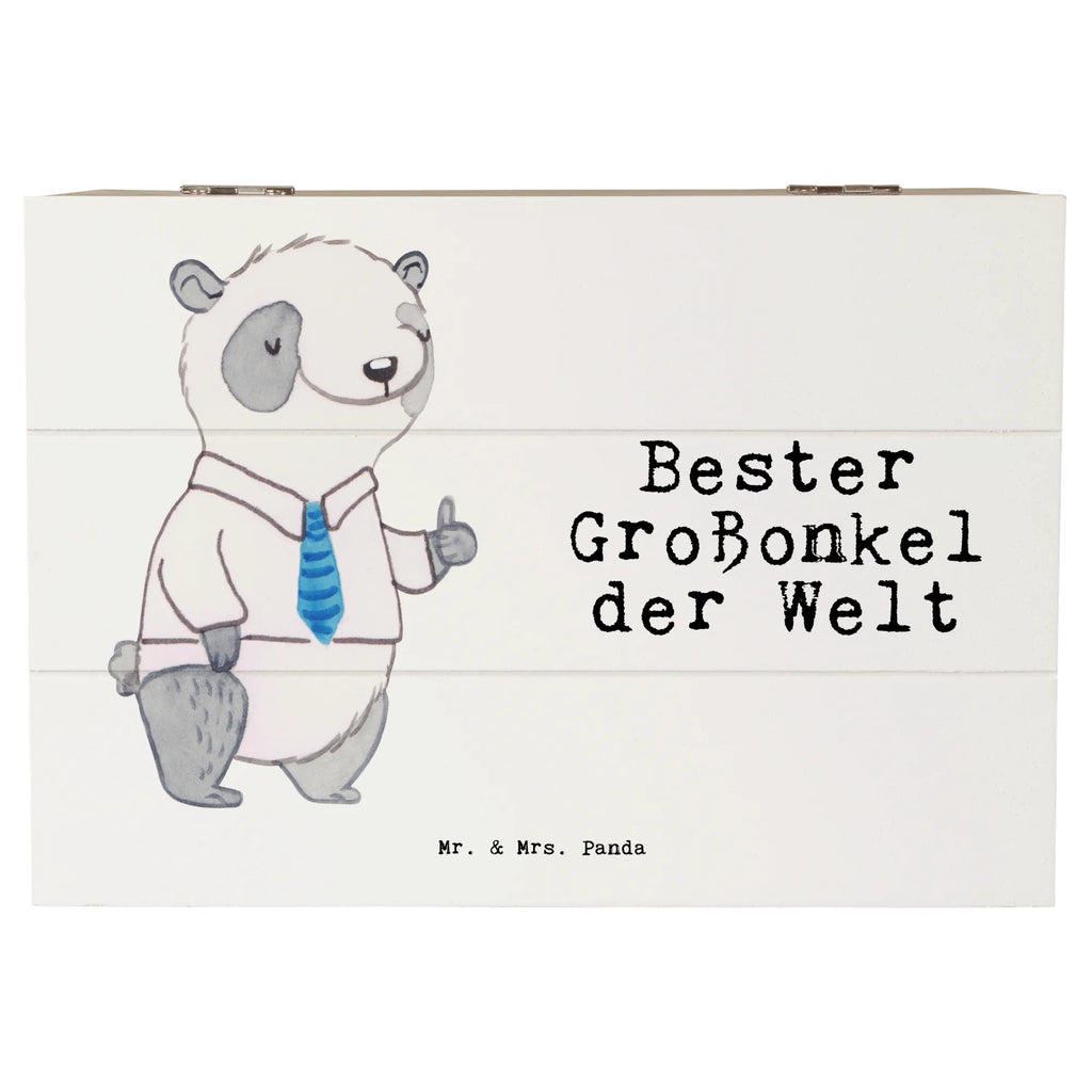 Holzkiste Panda Bester Großonkel der Welt Holzkiste, Kiste, Schatzkiste, Truhe, Schatulle, XXL, Erinnerungsbox, Erinnerungskiste, Dekokiste, Aufbewahrungsbox, Geschenkbox, Geschenkdose, für, Dankeschön, Geschenk, Schenken, Geburtstag, Geburtstagsgeschenk, Geschenkidee, Danke, Bedanken, Mitbringsel, Freude machen, Geschenktipp, Großonkel, Onkel