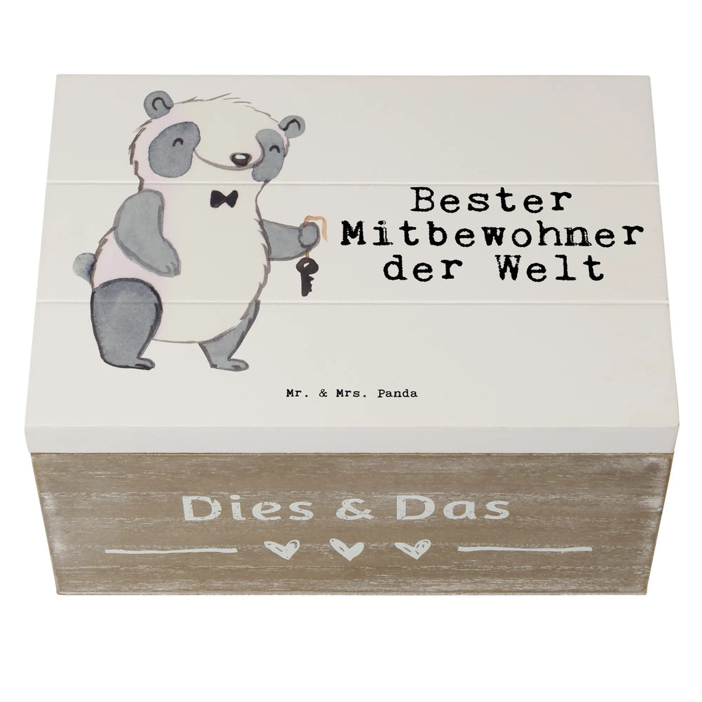 Holzkiste Panda Bester Mitbewohner der Welt Holzkiste, Kiste, Schatzkiste, Truhe, Schatulle, XXL, Erinnerungsbox, Erinnerungskiste, Dekokiste, Aufbewahrungsbox, Geschenkbox, Geschenkdose, für, Dankeschön, Geschenk, Schenken, Geburtstag, Geburtstagsgeschenk, Geschenkidee, Danke, Bedanken, Mitbringsel, Freude machen, Geschenktipp, Mitbewohner, WG, Zimmernachbar, Wohngemeinschaft, WG-Bewohner, Zimmerkollege, Zimmergenosse, Stubenkamerad