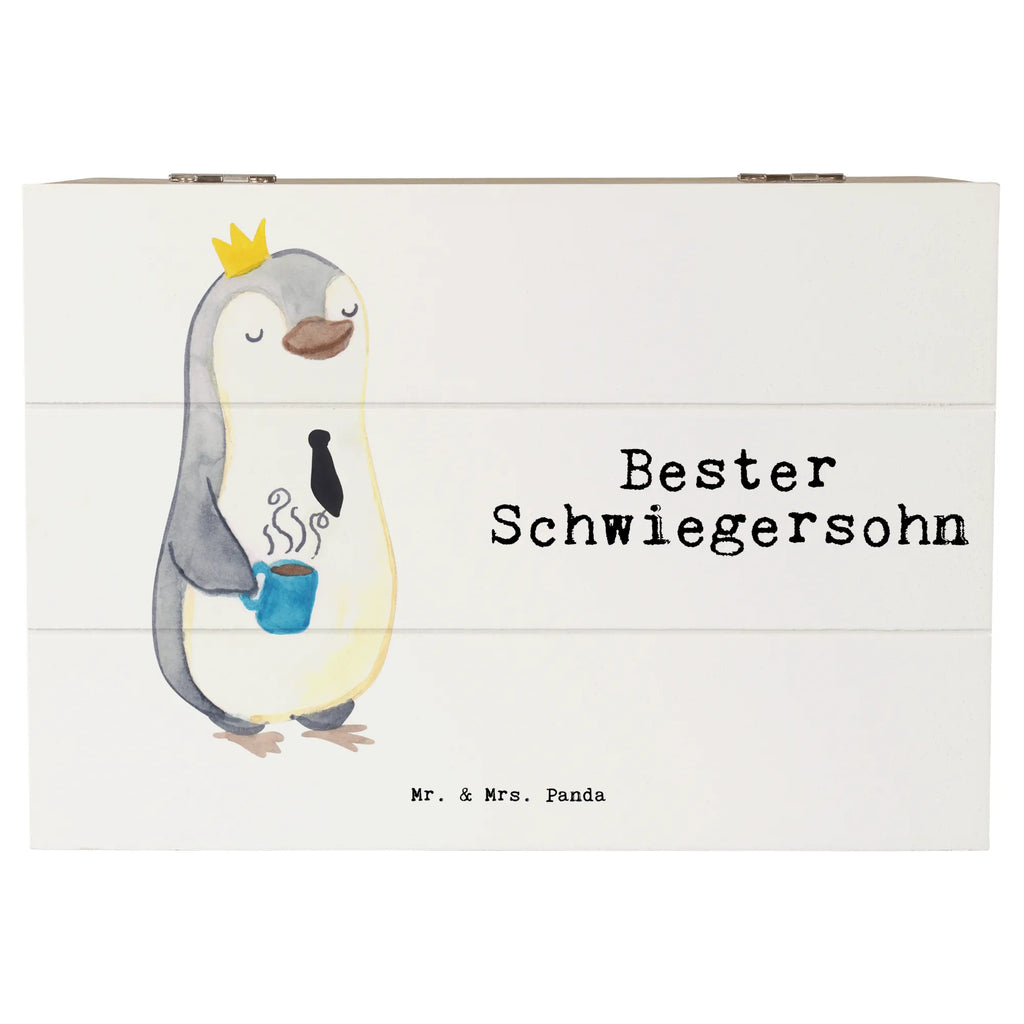 Holzkiste Pinguin Bester Schwiegersohn Holzkiste, Kiste, Schatzkiste, Truhe, Schatulle, XXL, Erinnerungsbox, Erinnerungskiste, Dekokiste, Aufbewahrungsbox, Geschenkbox, Geschenkdose, für, Dankeschön, Geschenk, Schenken, Geburtstag, Geburtstagsgeschenk, Geschenkidee, Danke, Bedanken, Mitbringsel, Freude machen, Geschenktipp, Schwiegersohn, Tochter, Ehefrau des Sohns, Frau, angeheiratet, Hochzeit, Heirat