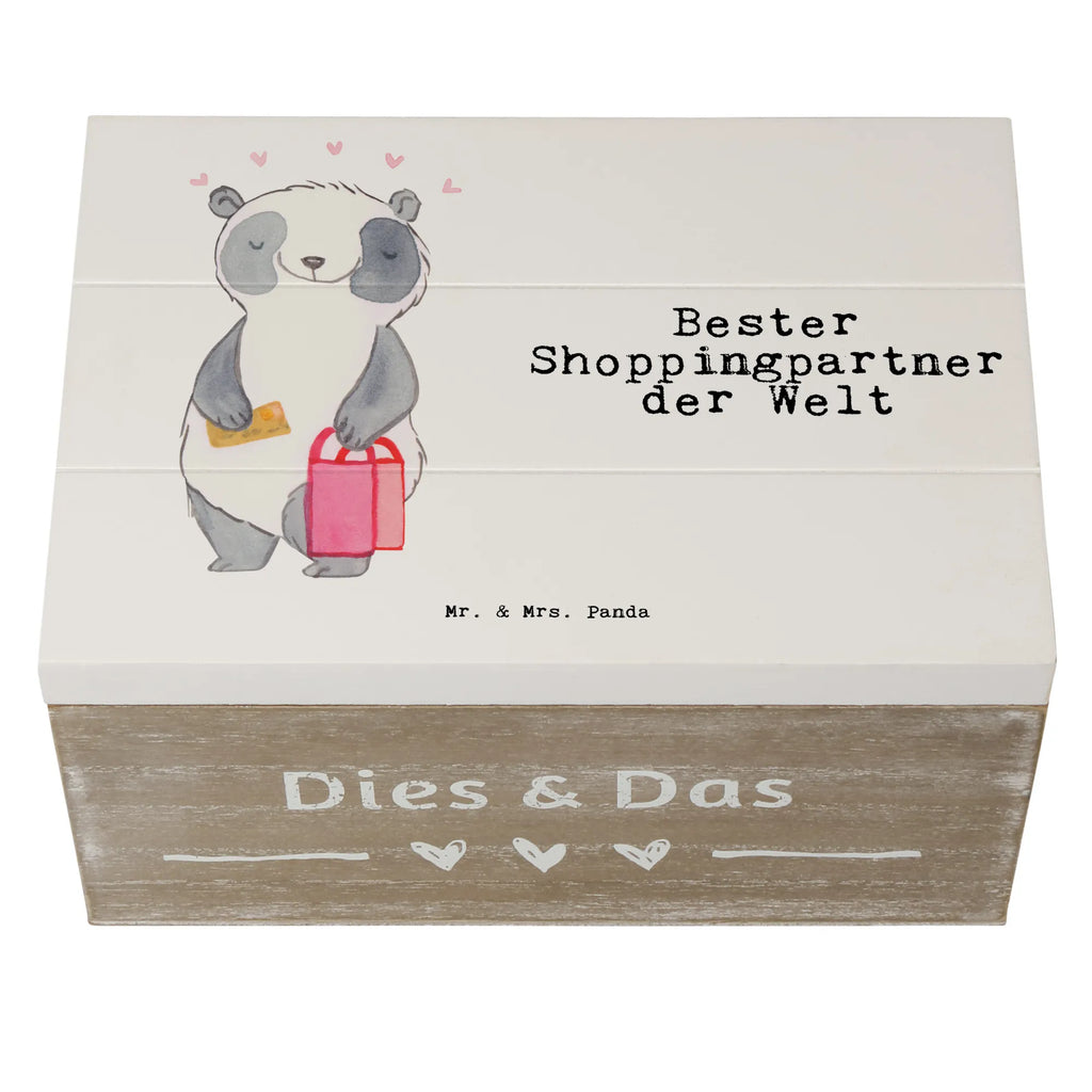 Holzkiste Panda Bester Shoppingpartner der Welt Holzkiste, Kiste, Schatzkiste, Truhe, Schatulle, XXL, Erinnerungsbox, Erinnerungskiste, Dekokiste, Aufbewahrungsbox, Geschenkbox, Geschenkdose, für, Dankeschön, Geschenk, Schenken, Geburtstag, Geburtstagsgeschenk, Geschenkidee, Danke, Bedanken, Mitbringsel, Freude machen, Geschenktipp, Shoppingpartner, Shoppen, Begleitung, Partner, Freundin, Freund, bff, Shopping, Einkaufen, Shopping-Queen, Queen, Bester