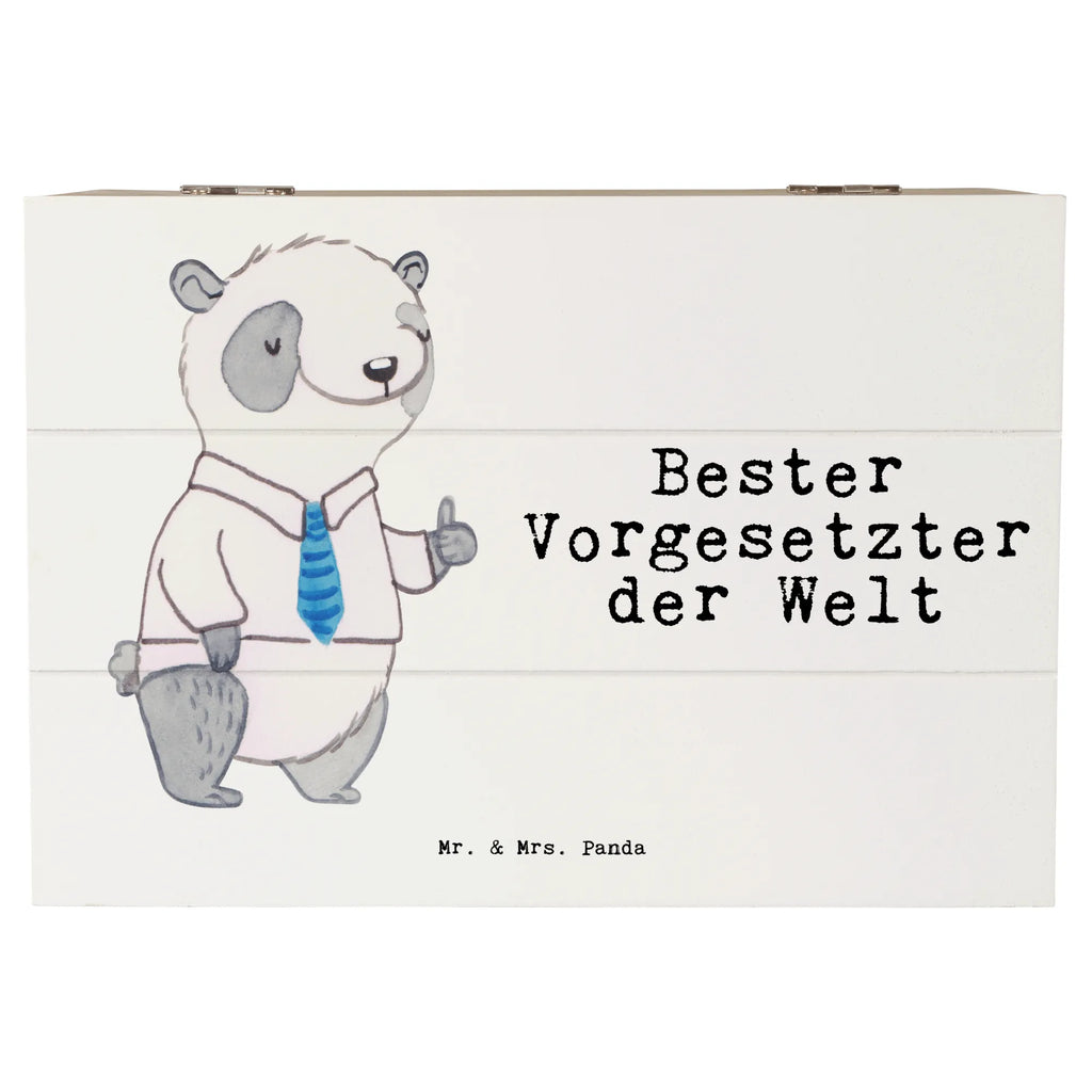 Holzkiste Panda Bester Vorgesetzter der Welt Holzkiste, Kiste, Schatzkiste, Truhe, Schatulle, XXL, Erinnerungsbox, Erinnerungskiste, Dekokiste, Aufbewahrungsbox, Geschenkbox, Geschenkdose, für, Dankeschön, Geschenk, Schenken, Geburtstag, Geburtstagsgeschenk, Geschenkidee, Danke, Bedanken, Mitbringsel, Freude machen, Geschenktipp, Chef, Boss, Abschiedsgeschenk, Abteilungsleiter, Kollege, Vorgesetzter, Vorgesetzte, Arbeit, Leiter, Arbeitgeber, Führungskraft