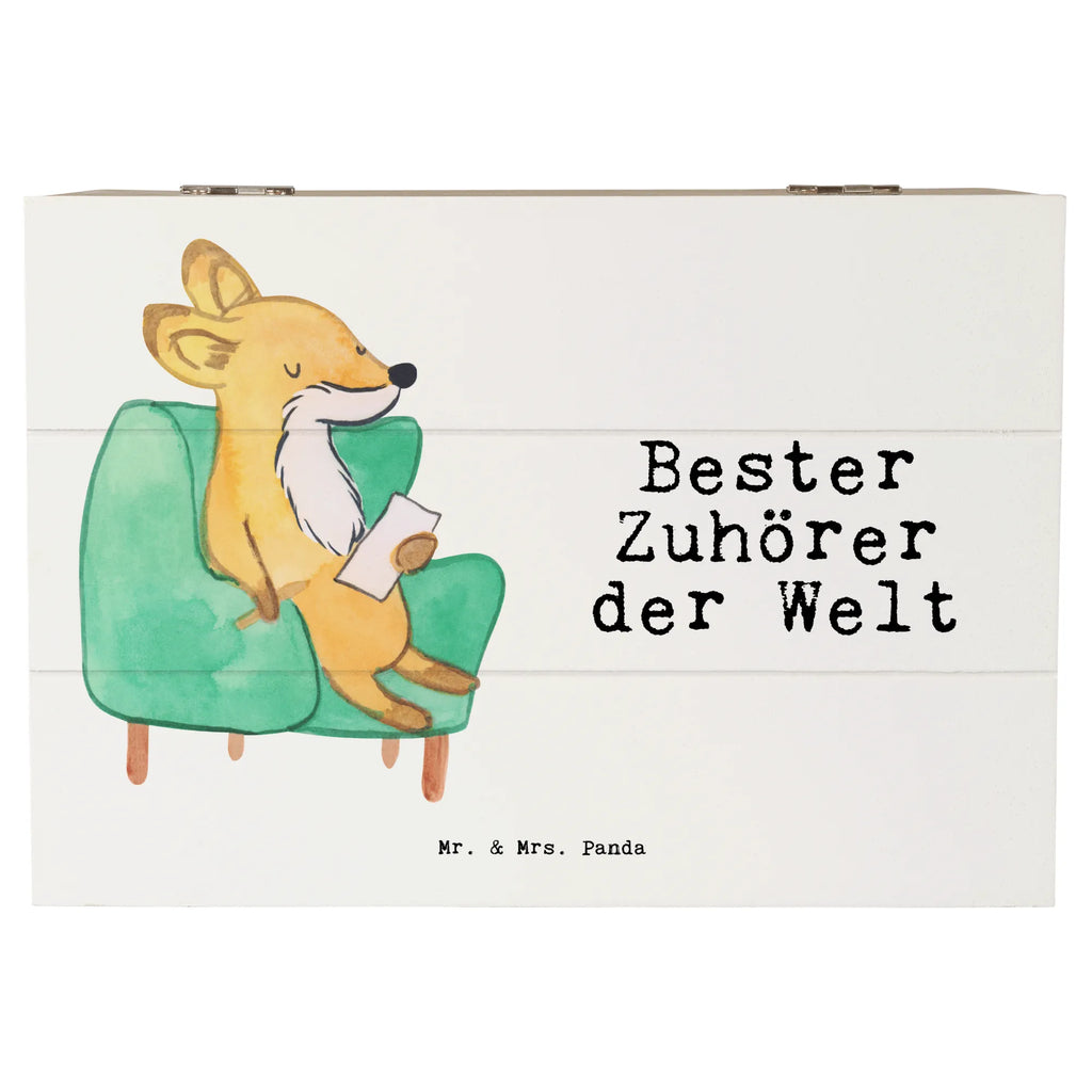 Holzkiste Fuchs Bester Zuhörer der Welt Holzkiste, Kiste, Schatzkiste, Truhe, Schatulle, XXL, Erinnerungsbox, Erinnerungskiste, Dekokiste, Aufbewahrungsbox, Geschenkbox, Geschenkdose, für, Dankeschön, Geschenk, Schenken, Geburtstag, Geburtstagsgeschenk, Geschenkidee, Danke, Bedanken, Mitbringsel, Freude machen, Geschenktipp, Zuhörer, Freund, Freundin, offenes Ohr, Hilfsbereit, Hilfe