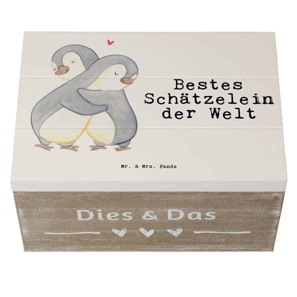 Holzkiste Pinguin Bestes Schätzelein der Welt Holzkiste, Kiste, Schatzkiste, Truhe, Schatulle, XXL, Erinnerungsbox, Erinnerungskiste, Dekokiste, Aufbewahrungsbox, Geschenkbox, Geschenkdose, für, Dankeschön, Geschenk, Schenken, Geburtstag, Geburtstagsgeschenk, Geschenkidee, Danke, Bedanken, Mitbringsel, Freude machen, Geschenktipp, Schätzelein, Schätzchen, Schatz, Schatzi, Ehemann, Ehefrau, Freundin, Freund, Frau, Mann, Kosename, Hochzeitstag