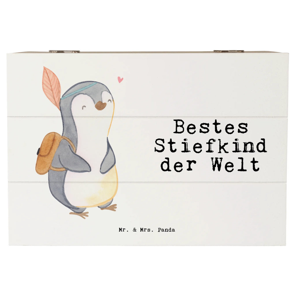 Holzkiste Pinguin Bestes Stiefkind der Welt Holzkiste, Kiste, Schatzkiste, Truhe, Schatulle, XXL, Erinnerungsbox, Erinnerungskiste, Dekokiste, Aufbewahrungsbox, Geschenkbox, Geschenkdose, für, Dankeschön, Geschenk, Schenken, Geburtstag, Geburtstagsgeschenk, Geschenkidee, Danke, Bedanken, Mitbringsel, Freude machen, Geschenktipp, Stiefkind, angeheiratet, Kinder, Kind, Kid, Kids, Kiddy, Bestes, Tochter, Sohn, Nachwuchs, Geburt, Liebling, Taufe