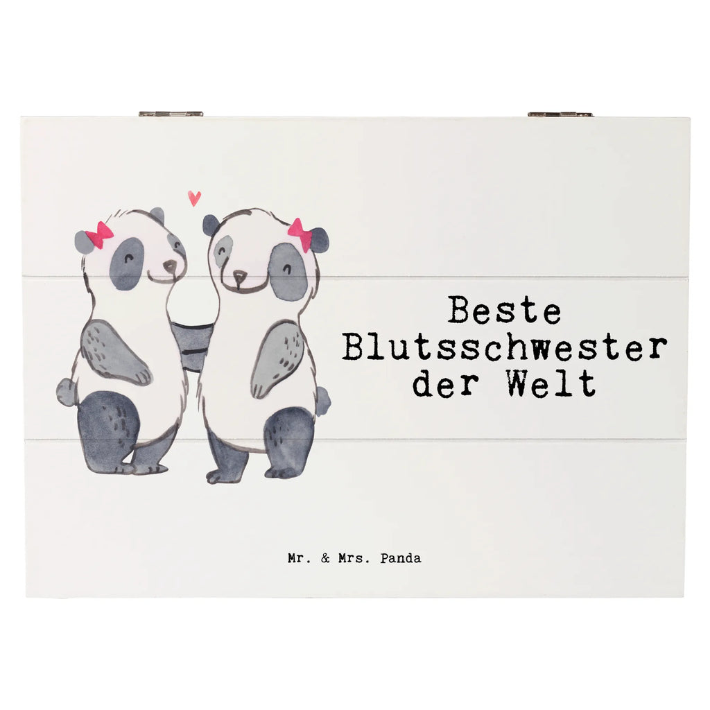 Holzkiste Panda Beste Blutsschwester der Welt Holzkiste, Kiste, Schatzkiste, Truhe, Schatulle, XXL, Erinnerungsbox, Erinnerungskiste, Dekokiste, Aufbewahrungsbox, Geschenkbox, Geschenkdose, für, Dankeschön, Geschenk, Schenken, Geburtstag, Geburtstagsgeschenk, Geschenkidee, Danke, Bedanken, Mitbringsel, Freude machen, Geschenktipp, Blutsschwester, Blutsgeschwister, Freundin, Bae, Schwestern, Schwester, Geschwister, Schwesterherz, Sister, Familie, Kleinigkeit, Beste, Tochter, Liebe