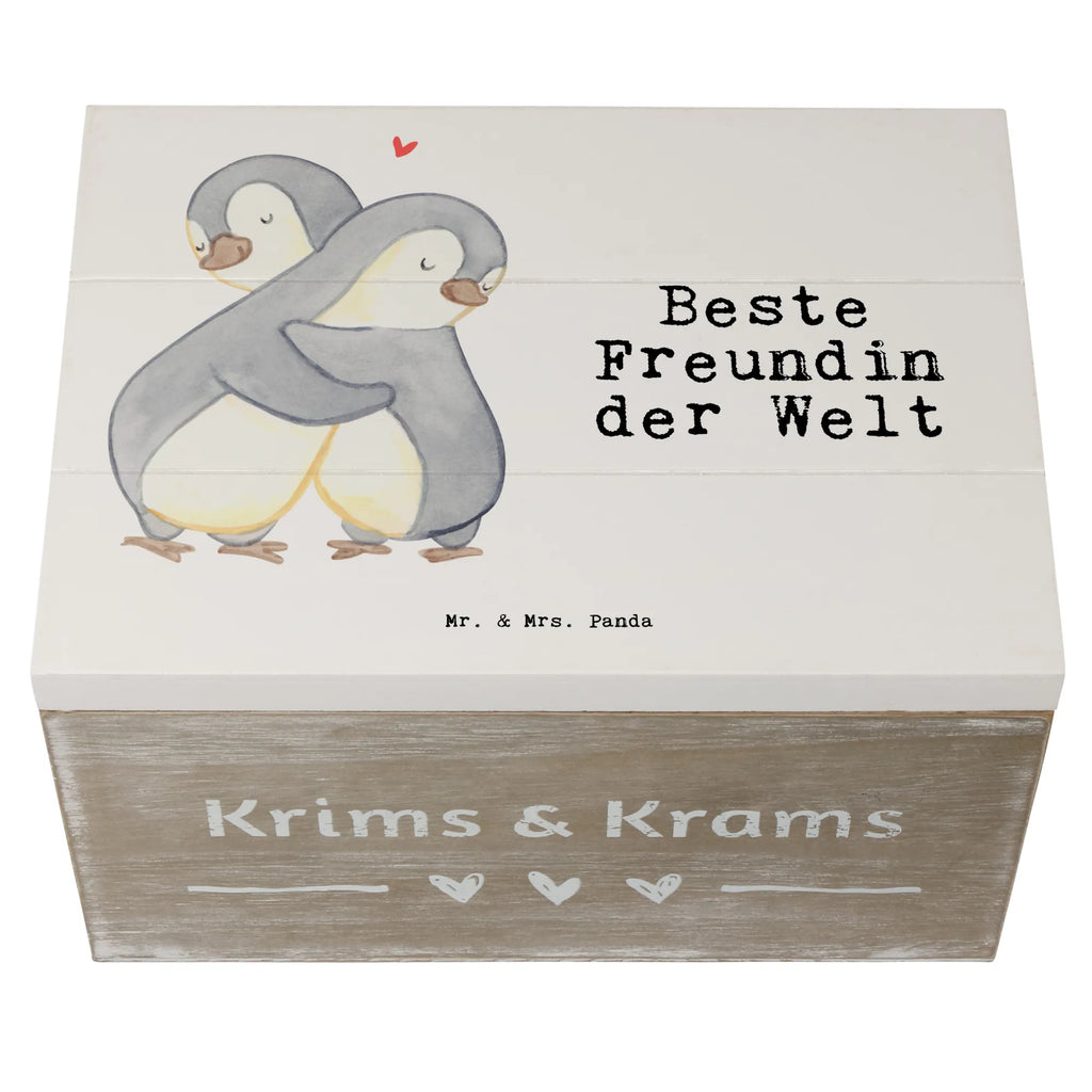 Holzkiste Pinguin Beste Freundin der Welt Holzkiste, Kiste, Schatzkiste, Truhe, Schatulle, XXL, Erinnerungsbox, Erinnerungskiste, Dekokiste, Aufbewahrungsbox, Geschenkbox, Geschenkdose, für, Dankeschön, Geschenk, Schenken, Geburtstag, Geburtstagsgeschenk, Geschenkidee, Danke, Bedanken, Mitbringsel, Freude machen, Geschenktipp, Freundin, beste Freundin, Ehefrau, Frau, bae, bff, Freundinnen, Jahrestag, Freundschaft. Liebste, beste, Spruch