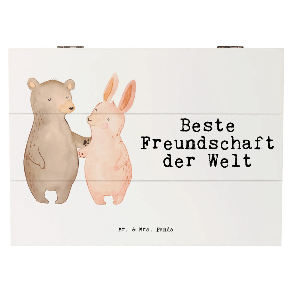 Holzkiste Hase Beste Freundschaft der Welt Holzkiste, Kiste, Schatzkiste, Truhe, Schatulle, XXL, Erinnerungsbox, Erinnerungskiste, Dekokiste, Aufbewahrungsbox, Geschenkbox, Geschenkdose, für, Dankeschön, Geschenk, Schenken, Geburtstag, Geburtstagsgeschenk, Geschenkidee, Danke, Bedanken, Mitbringsel, Freude machen, Geschenktipp, Freundschaft, Freunde, Freunde fürs Leben, best friends, Freundin, Freund, Clique, Kumpel, bae, bff