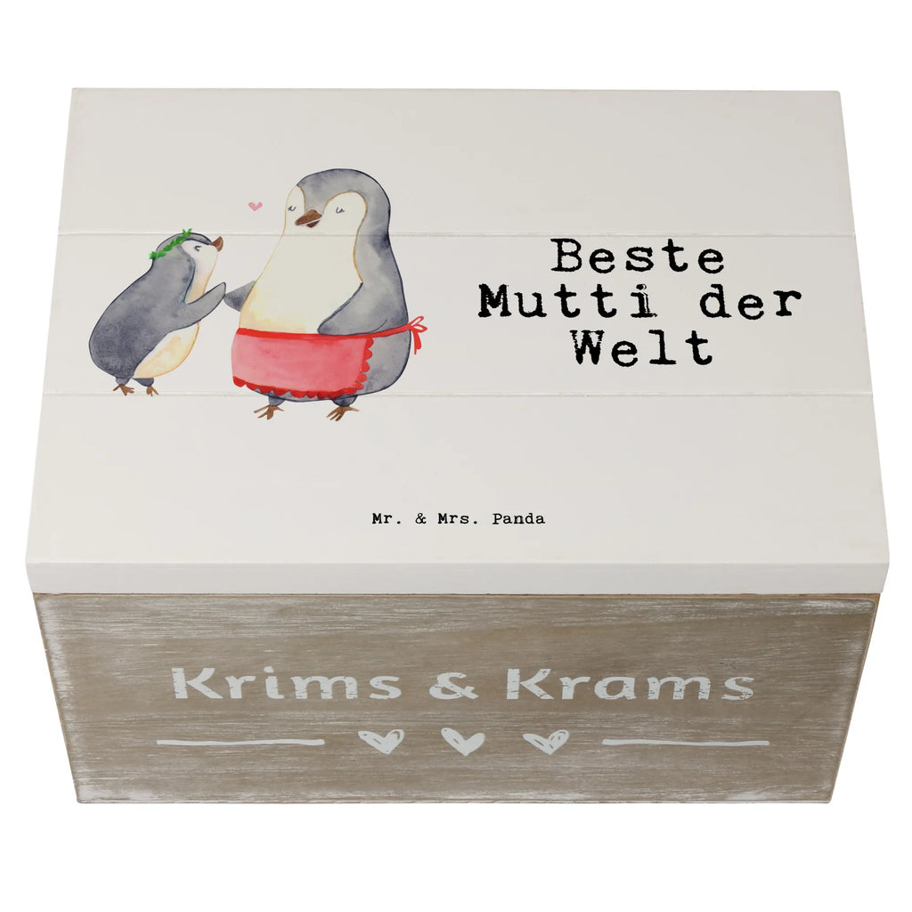 Holzkiste Pinguin Beste Mutti der Welt Holzkiste, Kiste, Schatzkiste, Truhe, Schatulle, XXL, Erinnerungsbox, Erinnerungskiste, Dekokiste, Aufbewahrungsbox, Geschenkbox, Geschenkdose, für, Dankeschön, Geschenk, Schenken, Geburtstag, Geburtstagsgeschenk, Geschenkidee, Danke, Bedanken, Mitbringsel, Freude machen, Geschenktipp, Mama, Mami, Mutter, Muttertag, Mutti, Ma, Tochter, Sohn, Beste Mama, Beste, Supermama