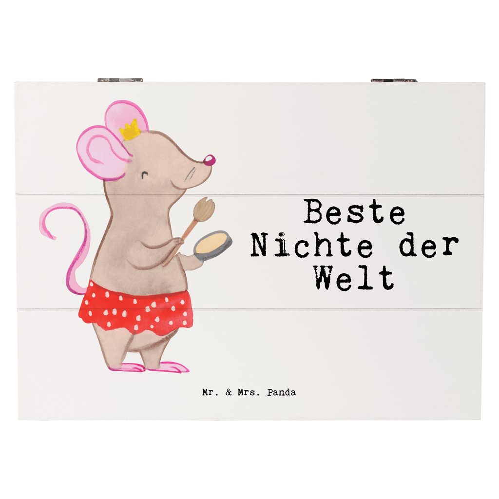 Holzkiste Maus Beste Nichte der Welt Holzkiste, Kiste, Schatzkiste, Truhe, Schatulle, XXL, Erinnerungsbox, Erinnerungskiste, Dekokiste, Aufbewahrungsbox, Geschenkbox, Geschenkdose, für, Dankeschön, Geschenk, Schenken, Geburtstag, Geburtstagsgeschenk, Geschenkidee, Danke, Bedanken, Mitbringsel, Freude machen, Geschenktipp, Nichte, Onkel, Tante, Patentante, Patenonkel, Patenkind, Taufe, Tochter der Schwester, Tochter des Bruders, Beste