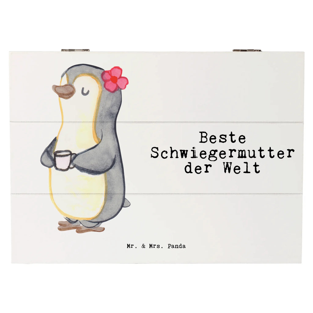 Holzkiste Pinguin Beste Schwiegermutter der Welt Holzkiste, Kiste, Schatzkiste, Truhe, Schatulle, XXL, Erinnerungsbox, Erinnerungskiste, Dekokiste, Aufbewahrungsbox, Geschenkbox, Geschenkdose, für, Dankeschön, Geschenk, Schenken, Geburtstag, Geburtstagsgeschenk, Geschenkidee, Danke, Bedanken, Mitbringsel, Freude machen, Geschenktipp, Schwiegermutter, Schwiegermama, Schwiegereltern, Mama, Mutter, Mutter des Ehepartners, angeheiratet