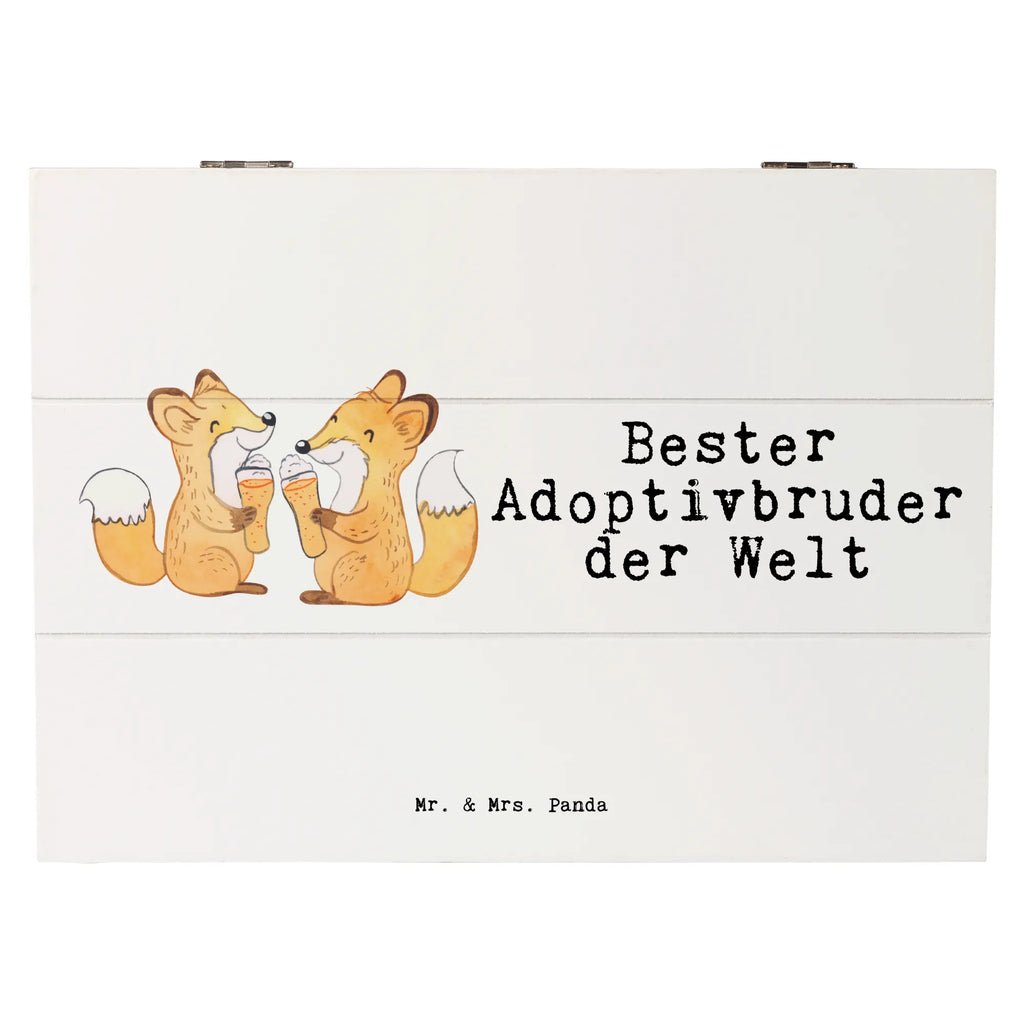 Holzkiste Fuchs Bester Adoptivbruder der Welt Holzkiste, Kiste, Schatzkiste, Truhe, Schatulle, XXL, Erinnerungsbox, Erinnerungskiste, Dekokiste, Aufbewahrungsbox, Geschenkbox, Geschenkdose, für, Dankeschön, Geschenk, Schenken, Geburtstag, Geburtstagsgeschenk, Geschenkidee, Danke, Bedanken, Mitbringsel, Freude machen, Geschenktipp, Adoptivbruder, adoptiert, Bruder, Brudi, Geschwister, Bruderherz, Schwester, Familie, Kleinigkeit, Brother, Bester, Sohn