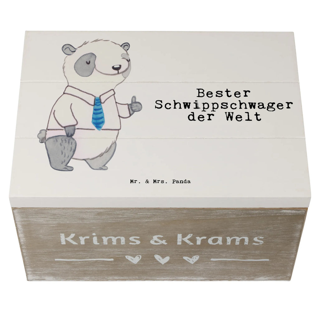 Holzkiste Panda Bester Schwippschwager der Welt Holzkiste, Kiste, Schatzkiste, Truhe, Schatulle, XXL, Erinnerungsbox, Erinnerungskiste, Dekokiste, Aufbewahrungsbox, Geschenkbox, Geschenkdose, für, Dankeschön, Geschenk, Schenken, Geburtstag, Geburtstagsgeschenk, Geschenkidee, Danke, Bedanken, Mitbringsel, Freude machen, Geschenktipp, Schwippschwager, Schwibschwager, Schwipschwager, Schwager, Schwager des Ehepartners, Familie, Verwandtschaft, angeheiratet