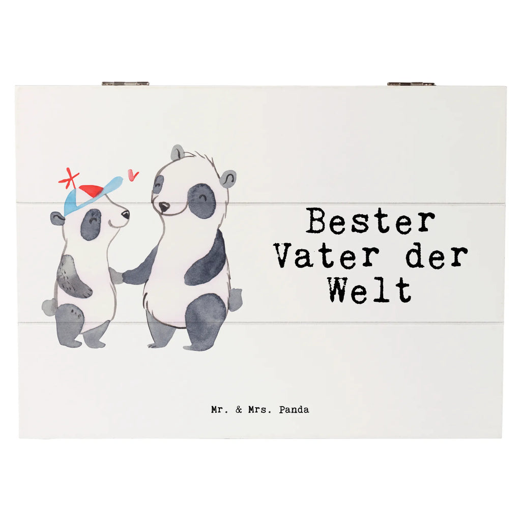 Holzkiste Panda Bester Vater der Welt Holzkiste, Kiste, Schatzkiste, Truhe, Schatulle, XXL, Erinnerungsbox, Erinnerungskiste, Dekokiste, Aufbewahrungsbox, Geschenkbox, Geschenkdose, für, Dankeschön, Geschenk, Schenken, Geburtstag, Geburtstagsgeschenk, Geschenkidee, Danke, Bedanken, Mitbringsel, Freude machen, Geschenktipp, Vater, Papa, Dad, Daddy, Paps, Papi, Vati, Eltern, Geschenk Vater, Mann, Familie, Bester, Kleinigkeit