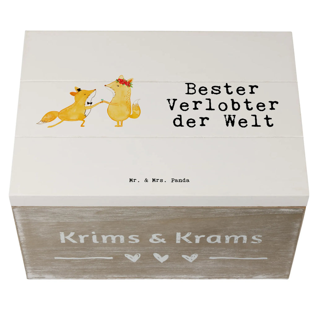 Holzkiste Fuchs Bester Verlobter der Welt Holzkiste, Kiste, Schatzkiste, Truhe, Schatulle, XXL, Erinnerungsbox, Erinnerungskiste, Dekokiste, Aufbewahrungsbox, Geschenkbox, Geschenkdose, für, Dankeschön, Geschenk, Schenken, Geburtstag, Geburtstagsgeschenk, Geschenkidee, Danke, Bedanken, Mitbringsel, Freude machen, Geschenktipp, Verlobter, Verloben, Verlobung, Traummann, Mann, Freund, Ehemann, Zukünftiger, Hochzeit, Ehe