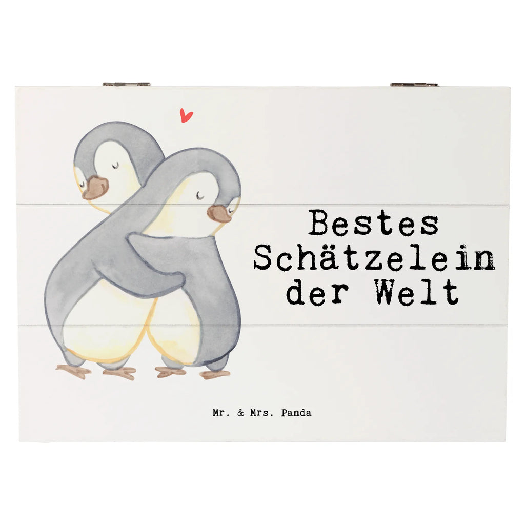 Holzkiste Pinguin Bestes Schätzelein der Welt Holzkiste, Kiste, Schatzkiste, Truhe, Schatulle, XXL, Erinnerungsbox, Erinnerungskiste, Dekokiste, Aufbewahrungsbox, Geschenkbox, Geschenkdose, für, Dankeschön, Geschenk, Schenken, Geburtstag, Geburtstagsgeschenk, Geschenkidee, Danke, Bedanken, Mitbringsel, Freude machen, Geschenktipp, Schätzelein, Schätzchen, Schatz, Schatzi, Ehemann, Ehefrau, Freundin, Freund, Frau, Mann, Kosename, Hochzeitstag