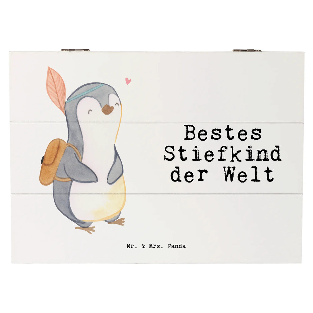 Holzkiste Pinguin Bestes Stiefkind der Welt Holzkiste, Kiste, Schatzkiste, Truhe, Schatulle, XXL, Erinnerungsbox, Erinnerungskiste, Dekokiste, Aufbewahrungsbox, Geschenkbox, Geschenkdose, für, Dankeschön, Geschenk, Schenken, Geburtstag, Geburtstagsgeschenk, Geschenkidee, Danke, Bedanken, Mitbringsel, Freude machen, Geschenktipp, Stiefkind, angeheiratet, Kinder, Kind, Kid, Kids, Kiddy, Bestes, Tochter, Sohn, Nachwuchs, Geburt, Liebling, Taufe