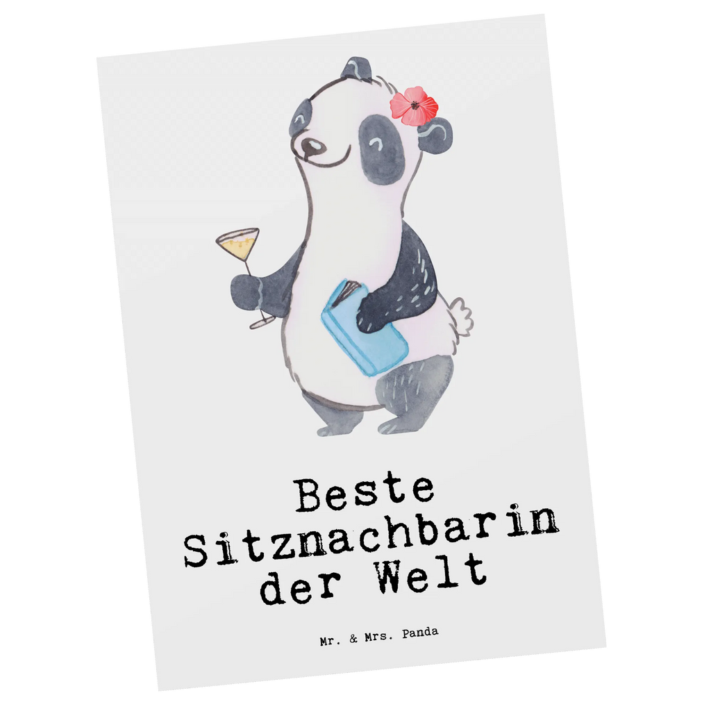 Postkarte Panda Beste Sitznachbarin der Welt Postkarte, Karte, Geschenkkarte, Grußkarte, Einladung, Ansichtskarte, Geburtstagskarte, Einladungskarte, Dankeskarte, Ansichtskarten, Einladung Geburtstag, Einladungskarten Geburtstag, für, Dankeschön, Geschenk, Schenken, Geburtstag, Geburtstagsgeschenk, Geschenkidee, Danke, Bedanken, Mitbringsel, Freude machen, Geschenktipp, Sitznachbarin, Stuhlnachbar, Mitschülerin, Nachbarin, Uni, Universität, Seminar, Kommilitone, Tischnachbar, Schule, Mitstudentin, Hochschule, Beste Sitznachbarin der Welt, Weltbeste Sitznachbarin