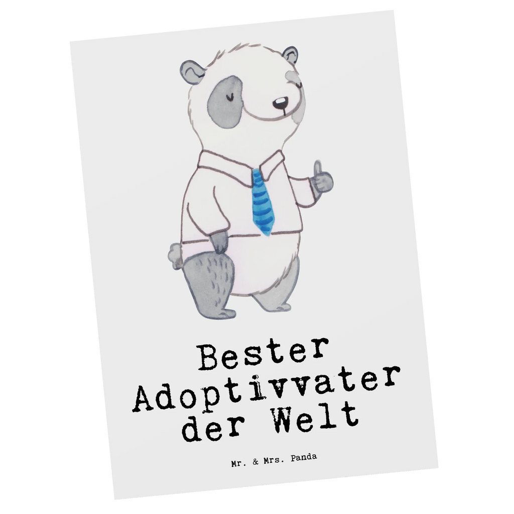 Postkarte Panda Bester Adoptivvater der Welt Postkarte, Karte, Geschenkkarte, Grußkarte, Einladung, Ansichtskarte, Geburtstagskarte, Einladungskarte, Dankeskarte, Ansichtskarten, Einladung Geburtstag, Einladungskarten Geburtstag, für, Dankeschön, Geschenk, Schenken, Geburtstag, Geburtstagsgeschenk, Geschenkidee, Danke, Bedanken, Mitbringsel, Freude machen, Geschenktipp, Adoptiv vater, Adoption, adoptiert, Adoptivvater