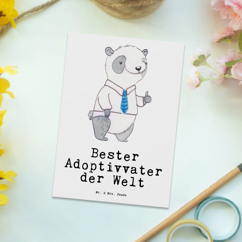 Postkarte Panda Bester Adoptivvater der Welt Postkarte, Karte, Geschenkkarte, Grußkarte, Einladung, Ansichtskarte, Geburtstagskarte, Einladungskarte, Dankeskarte, Ansichtskarten, Einladung Geburtstag, Einladungskarten Geburtstag, für, Dankeschön, Geschenk, Schenken, Geburtstag, Geburtstagsgeschenk, Geschenkidee, Danke, Bedanken, Mitbringsel, Freude machen, Geschenktipp, Adoptiv vater, Adoption, adoptiert, Adoptivvater