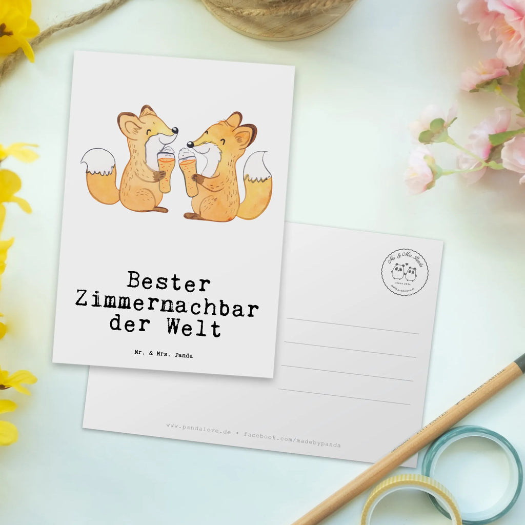 Postkarte Fuchs Bester Zimmernachbar der Welt Postkarte, Karte, Geschenkkarte, Grußkarte, Einladung, Ansichtskarte, Geburtstagskarte, Einladungskarte, Dankeskarte, Ansichtskarten, Einladung Geburtstag, Einladungskarten Geburtstag, für, Dankeschön, Geschenk, Schenken, Geburtstag, Geburtstagsgeschenk, Geschenkidee, Danke, Bedanken, Mitbringsel, Freude machen, Geschenktipp, Zimmernachbar, Zimmernachbarn, Zimmer, Krankenhaus, Patient, Kollegin, Wohnheim, Nachbar, WG, Studentenwohnheim