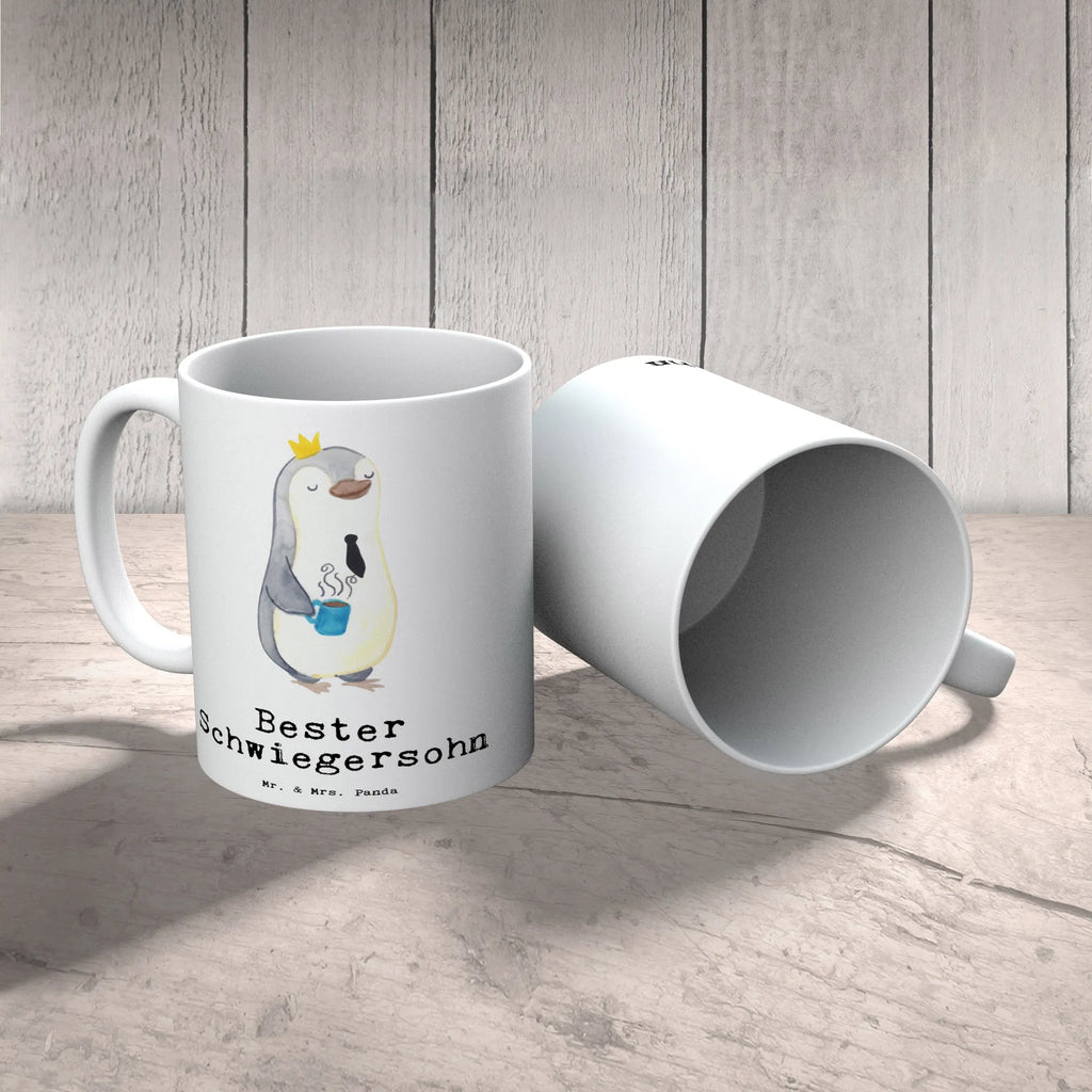 Tasse Pinguin Bester Schwiegersohn Tasse, Kaffeetasse, Teetasse, Becher, Kaffeebecher, Teebecher, Keramiktasse, Porzellantasse, Büro Tasse, Geschenk Tasse, Tasse Sprüche, Tasse Motive, Kaffeetassen, Tasse bedrucken, Designer Tasse, Cappuccino Tassen, Schöne Teetassen, für, Dankeschön, Geschenk, Schenken, Geburtstag, Geburtstagsgeschenk, Geschenkidee, Danke, Bedanken, Mitbringsel, Freude machen, Geschenktipp, Schwiegersohn, Tochter, Ehefrau des Sohns, Frau, angeheiratet, Hochzeit, Heirat