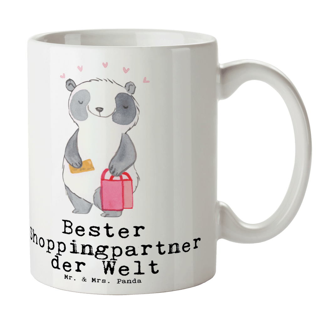 Tasse Panda Bester Shoppingpartner der Welt Tasse, Kaffeetasse, Teetasse, Becher, Kaffeebecher, Teebecher, Keramiktasse, Porzellantasse, Büro Tasse, Geschenk Tasse, Tasse Sprüche, Tasse Motive, Kaffeetassen, Tasse bedrucken, Designer Tasse, Cappuccino Tassen, Schöne Teetassen, für, Dankeschön, Geschenk, Schenken, Geburtstag, Geburtstagsgeschenk, Geschenkidee, Danke, Bedanken, Mitbringsel, Freude machen, Geschenktipp, Shoppingpartner, Shoppen, Begleitung, Partner, Freundin, Freund, bff, Shopping, Einkaufen, Shopping-Queen, Queen, Bester