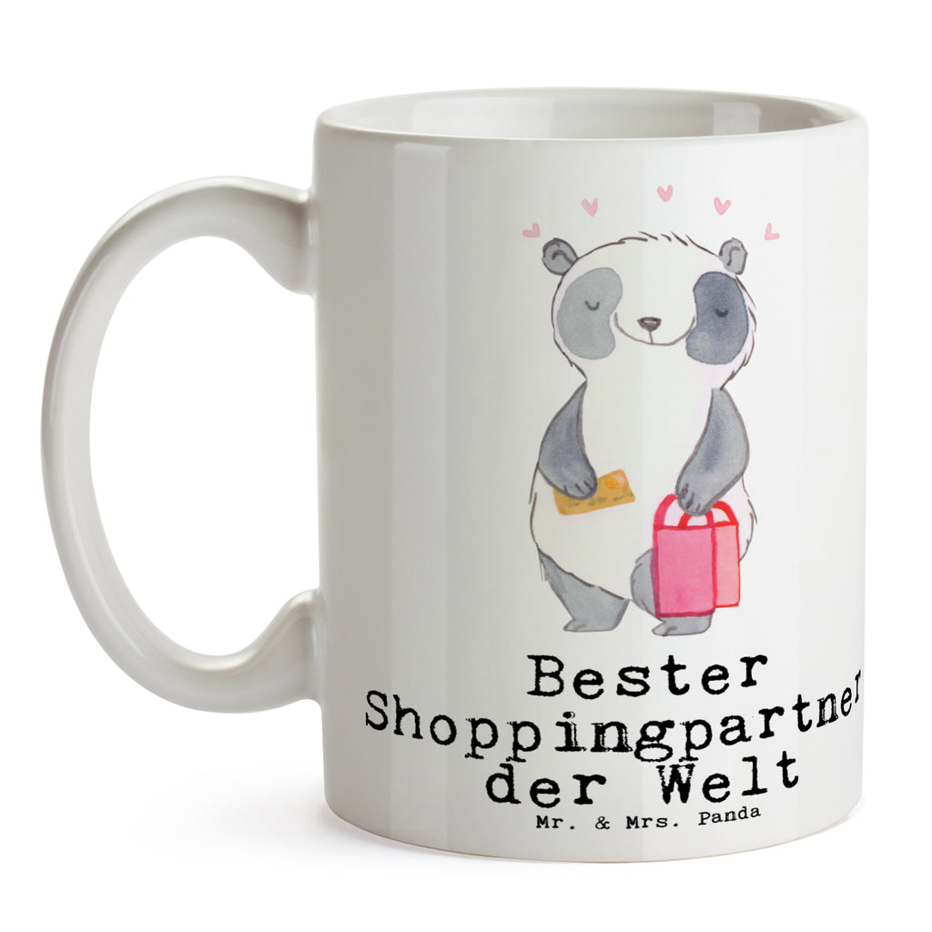 Tasse Panda Bester Shoppingpartner der Welt Tasse, Kaffeetasse, Teetasse, Becher, Kaffeebecher, Teebecher, Keramiktasse, Porzellantasse, Büro Tasse, Geschenk Tasse, Tasse Sprüche, Tasse Motive, Kaffeetassen, Tasse bedrucken, Designer Tasse, Cappuccino Tassen, Schöne Teetassen, für, Dankeschön, Geschenk, Schenken, Geburtstag, Geburtstagsgeschenk, Geschenkidee, Danke, Bedanken, Mitbringsel, Freude machen, Geschenktipp, Shoppingpartner, Shoppen, Begleitung, Partner, Freundin, Freund, bff, Shopping, Einkaufen, Shopping-Queen, Queen, Bester