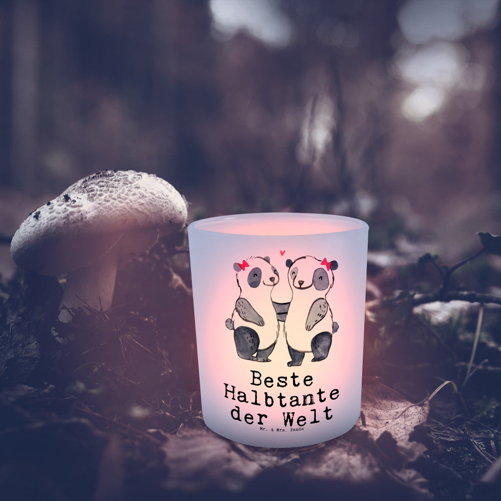 Windlicht Panda Beste Halbtante der Welt Windlicht Glas, Teelichtglas, Teelichthalter, Teelichter, Kerzenglas, Windlicht Kerze, Kerzenlicht, Glas Windlicht, Windlicht Zur Hochzeit, Windlicht Deko, Windlicht Hochzeit, Teelichtgläser, Windlicht Dekorieren, für, Dankeschön, Geschenk, Schenken, Geburtstag, Geburtstagsgeschenk, Geschenkidee, Danke, Bedanken, Mitbringsel, Freude machen, Geschenktipp, Halbtante, Tante, beste Tante, Stieftante, Stief, Stiefgeschwister, Familie, Kleinigkeit