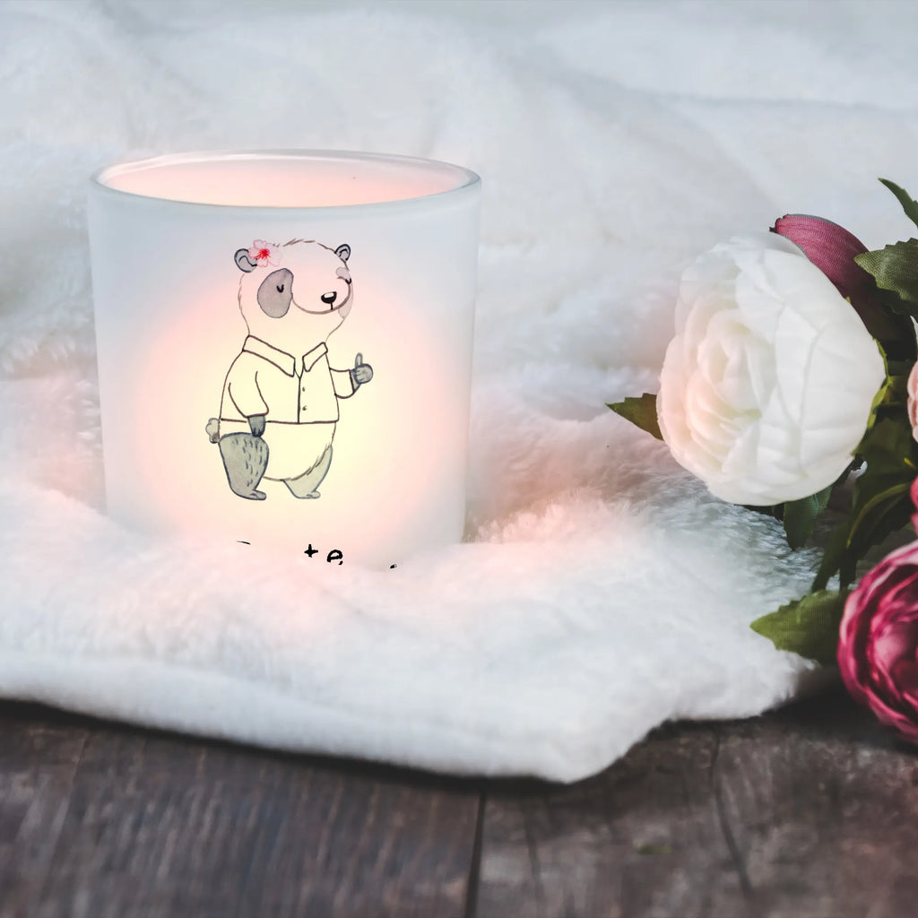 Windlicht Panda Beste Teamleiterin Windlicht Glas, Teelichtglas, Teelichthalter, Teelichter, Kerzenglas, Windlicht Kerze, Kerzenlicht, Glas Windlicht, Windlicht Zur Hochzeit, Windlicht Deko, Windlicht Hochzeit, Teelichtgläser, Windlicht Dekorieren, für, Dankeschön, Geschenk, Schenken, Geburtstag, Geburtstagsgeschenk, Geschenkidee, Danke, Bedanken, Mitbringsel, Freude machen, Geschenktipp, Teamleiterin, Seminarleiterin, Gruppenleiterin, Leiterin, Kollegin, Chefin, Vorgesetzte, Abschied, Abschiedsgeschenk, Ruhestand